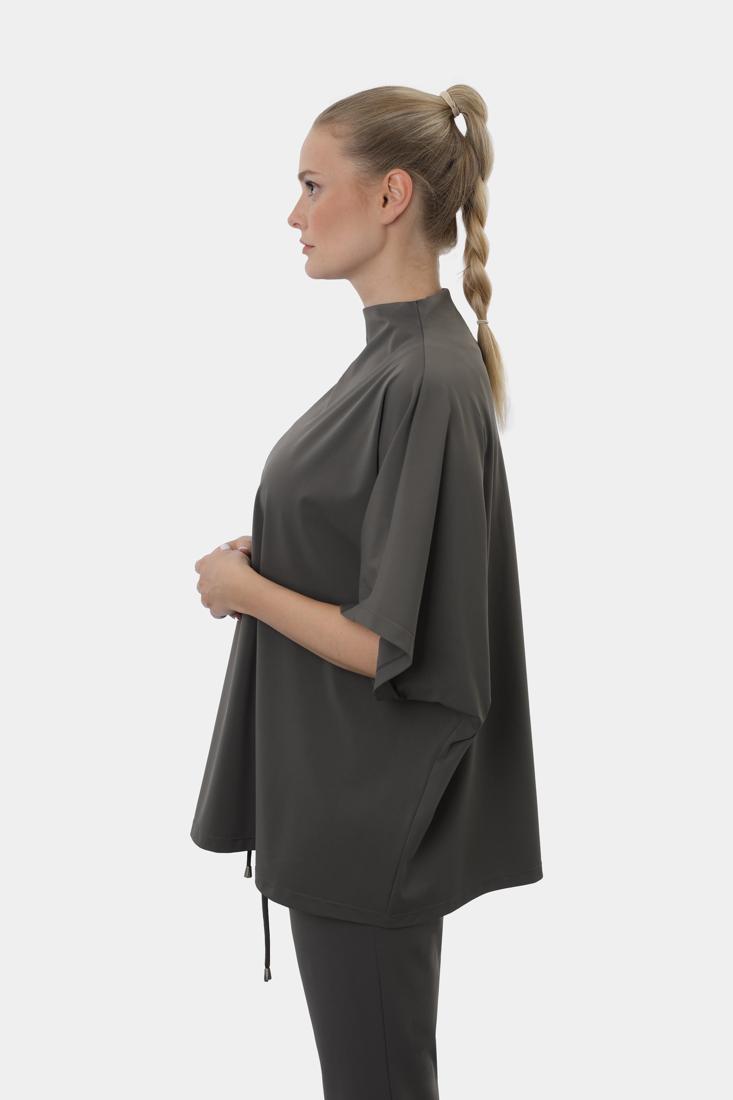 Elegant Poncho OLIVE