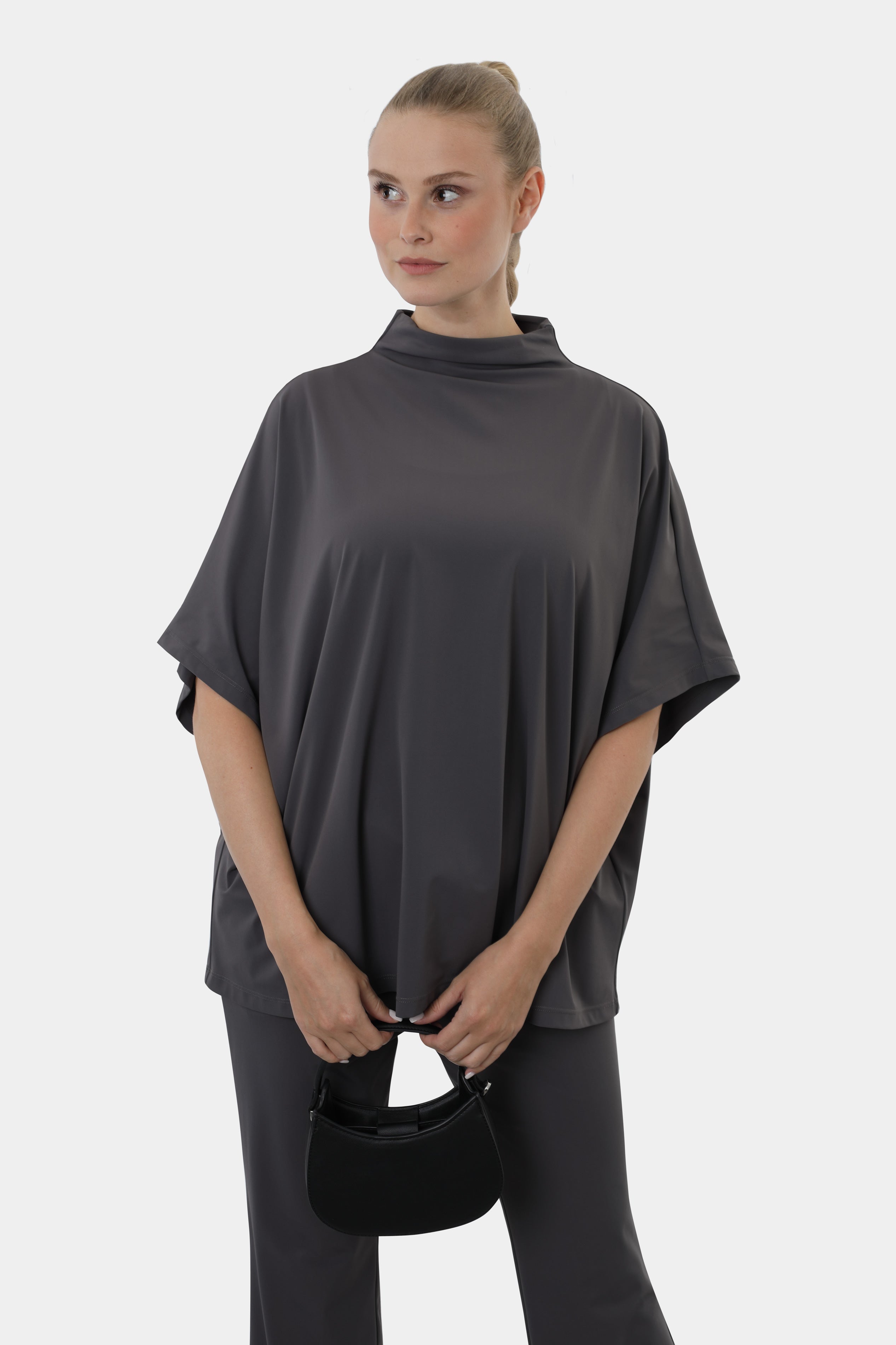 Poncho élégant MARRON