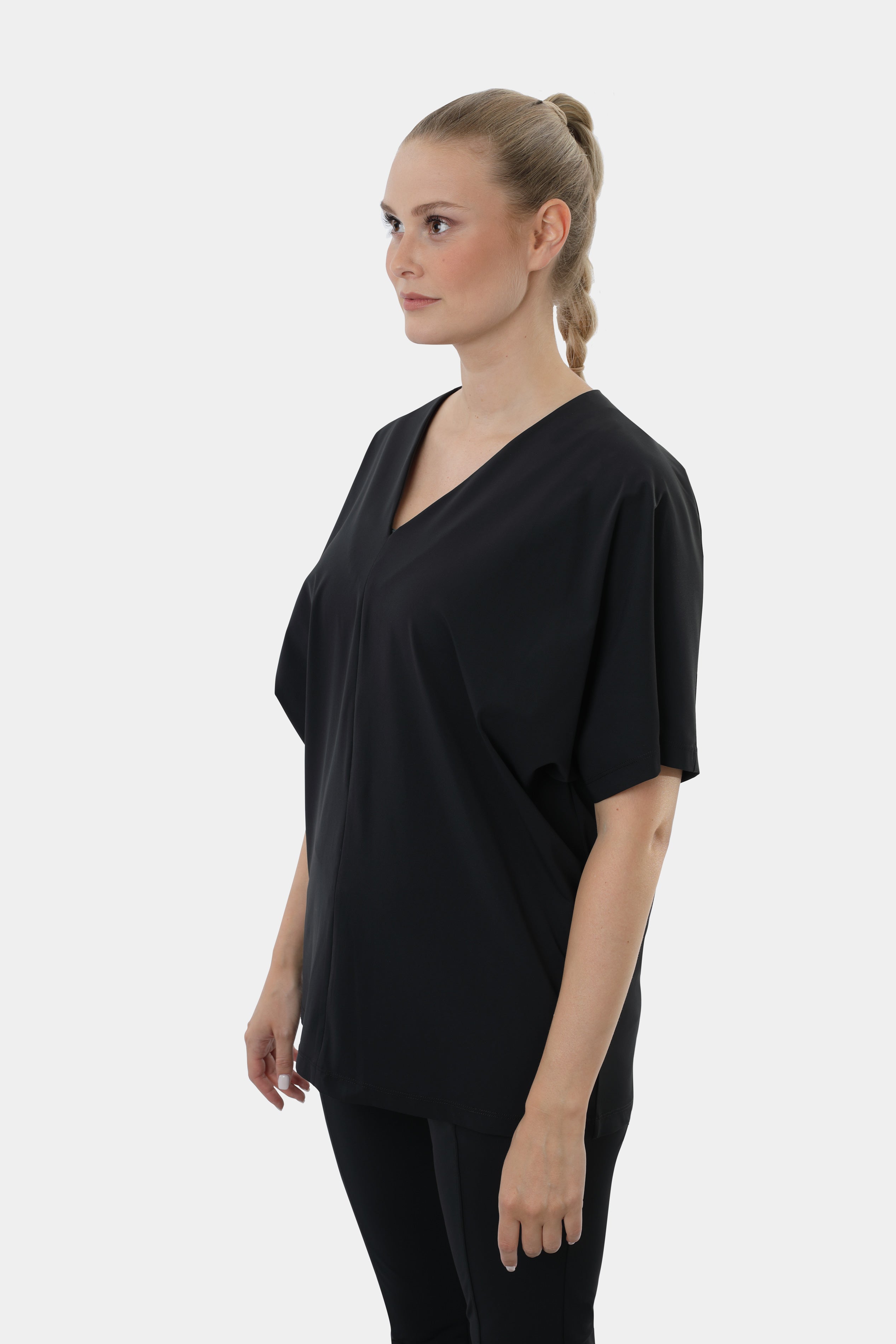 Blouse shirt ZWART