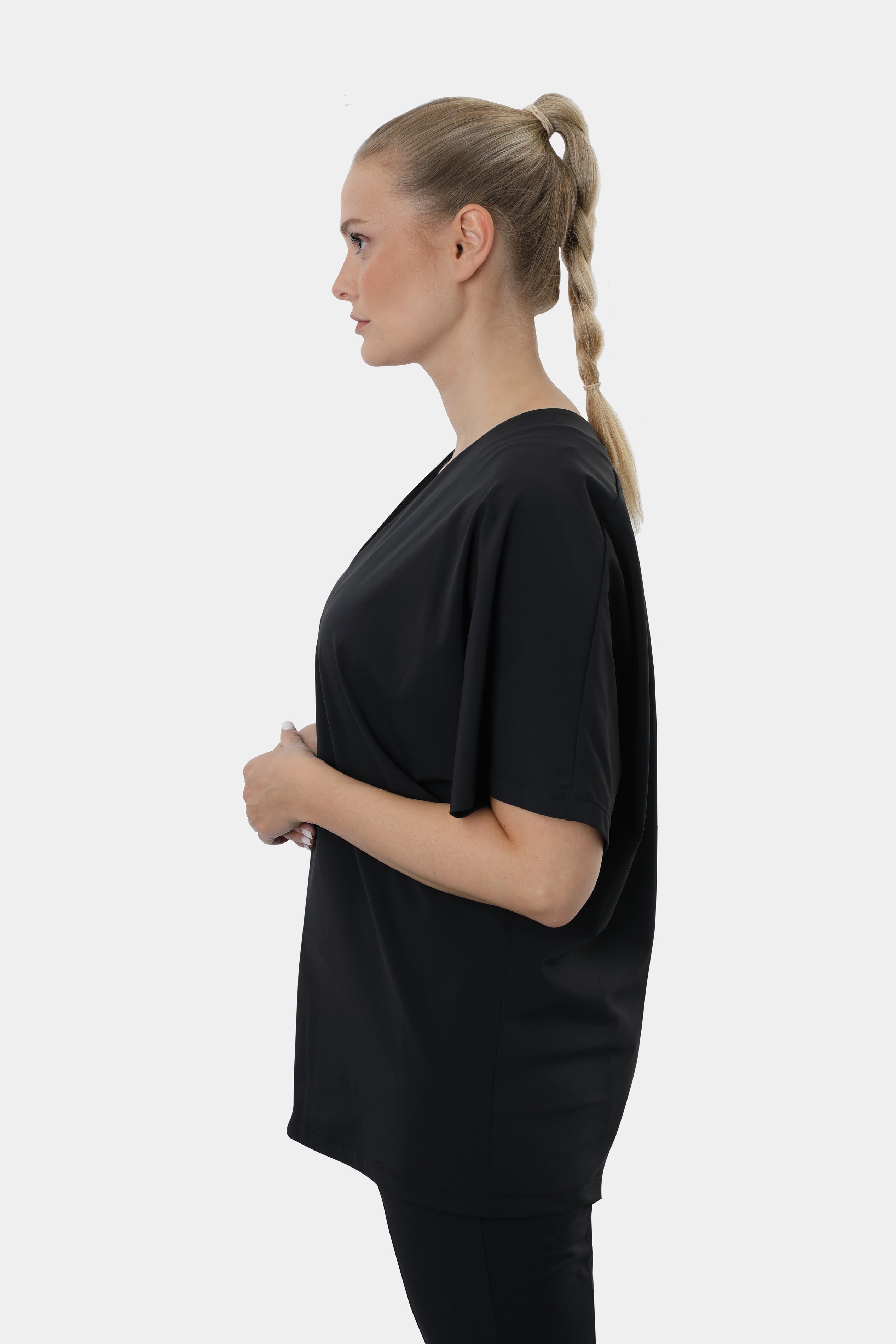 Blouse shirt ZWART