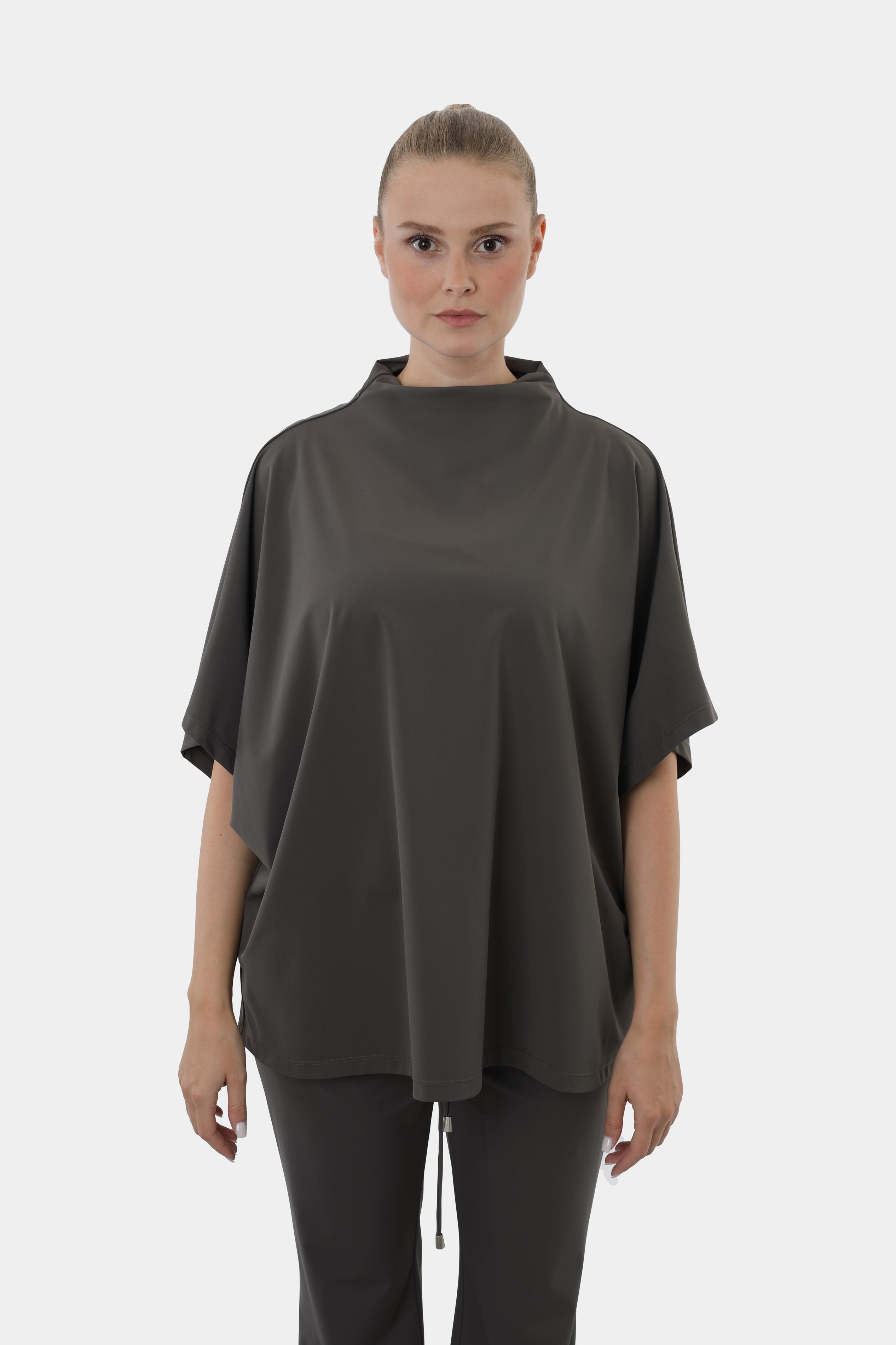 Elegant Poncho OLIVE