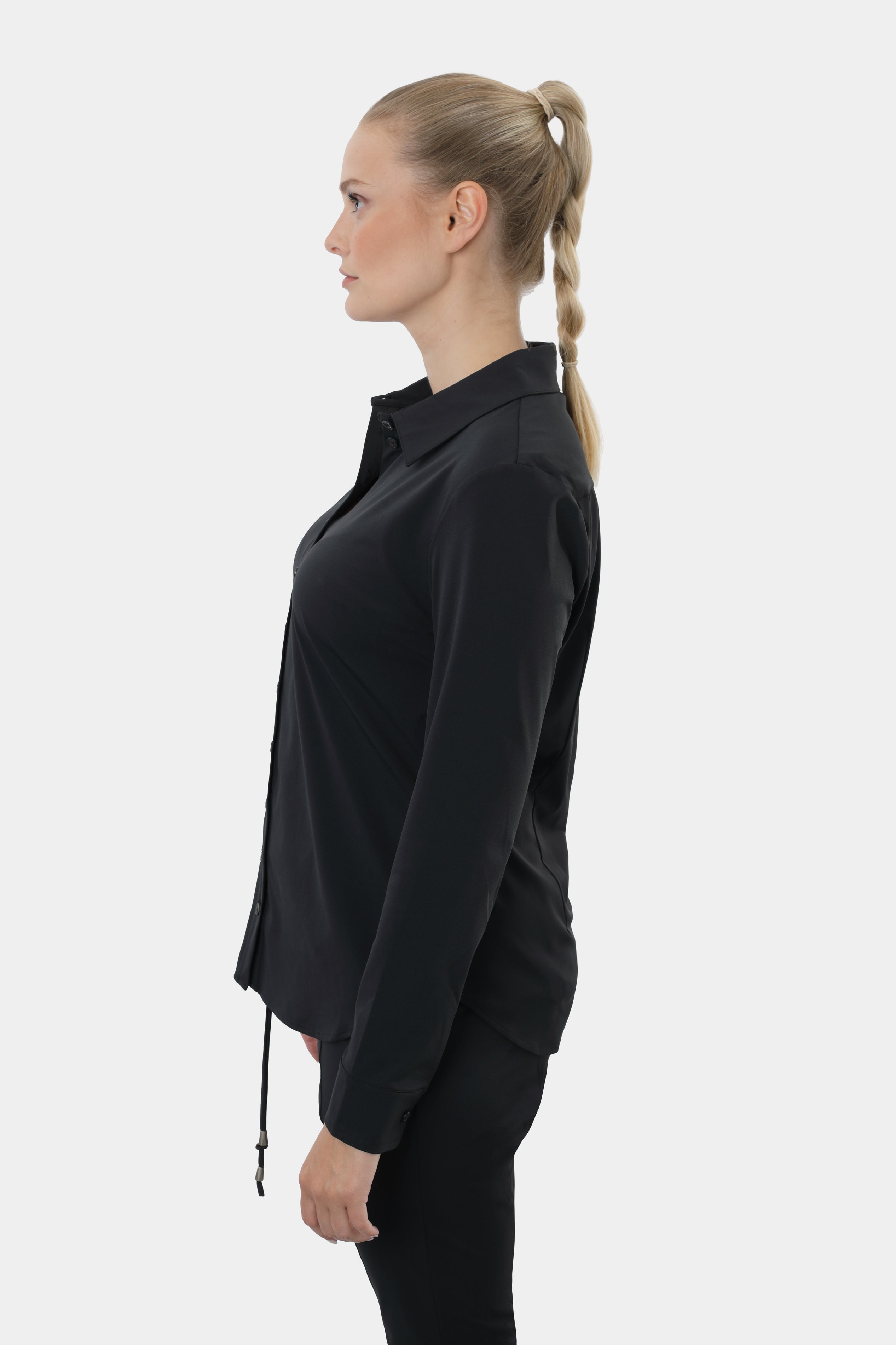 Long Sleeve Blouse BLACK