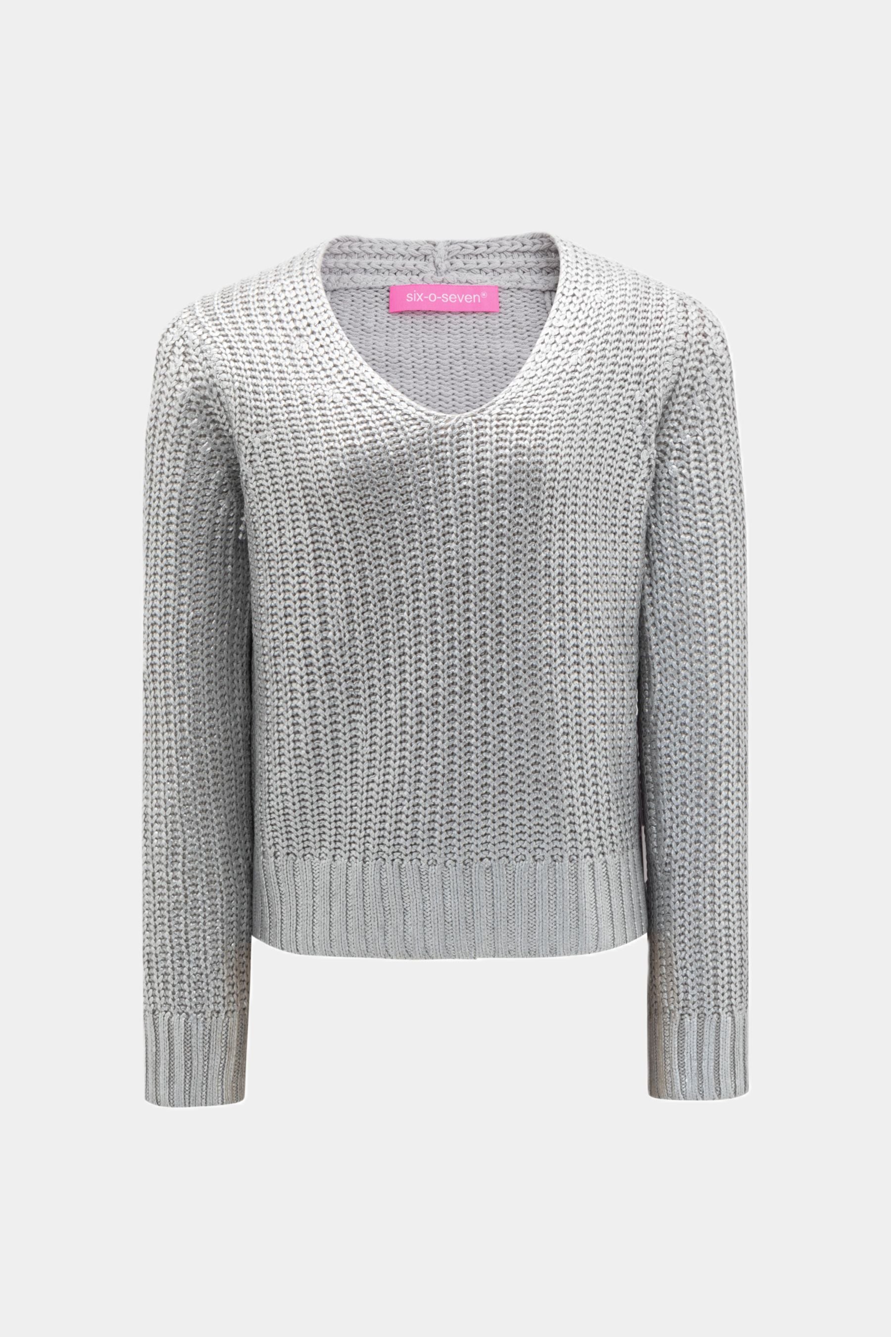 Knit Sweater LIGHT GREY