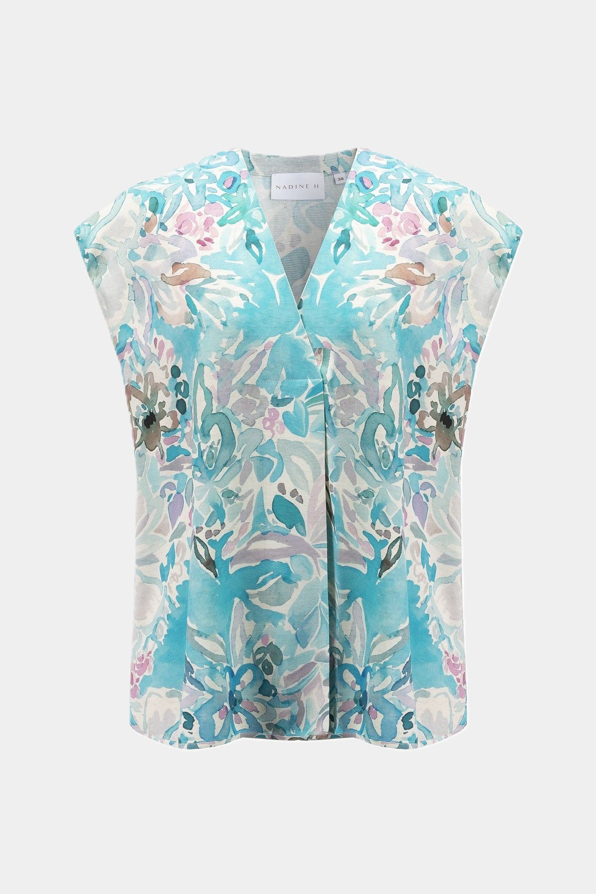 Bluse mit Print TURQUOISE PRINT