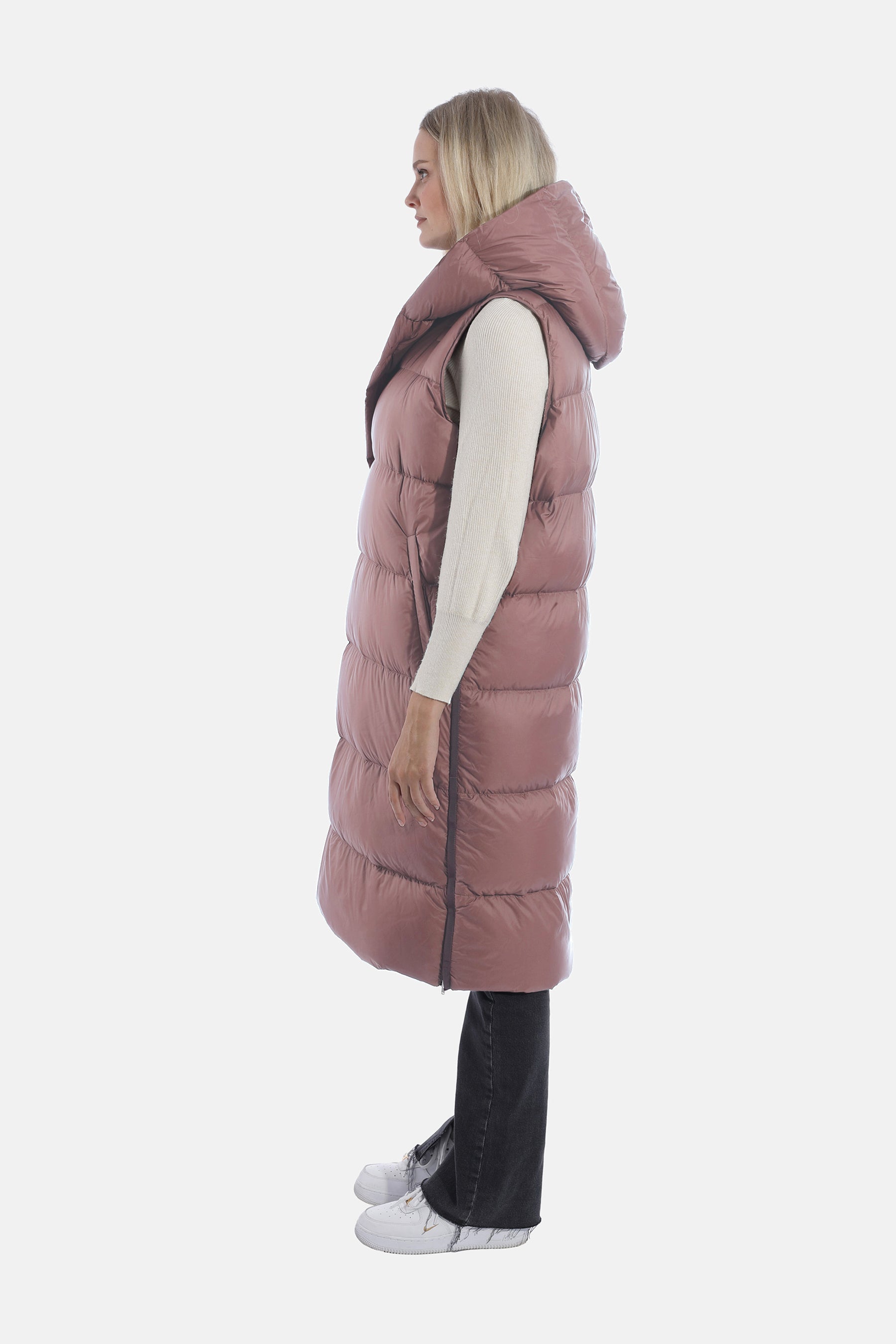 Light down vest CHAMPAGNE ROSE