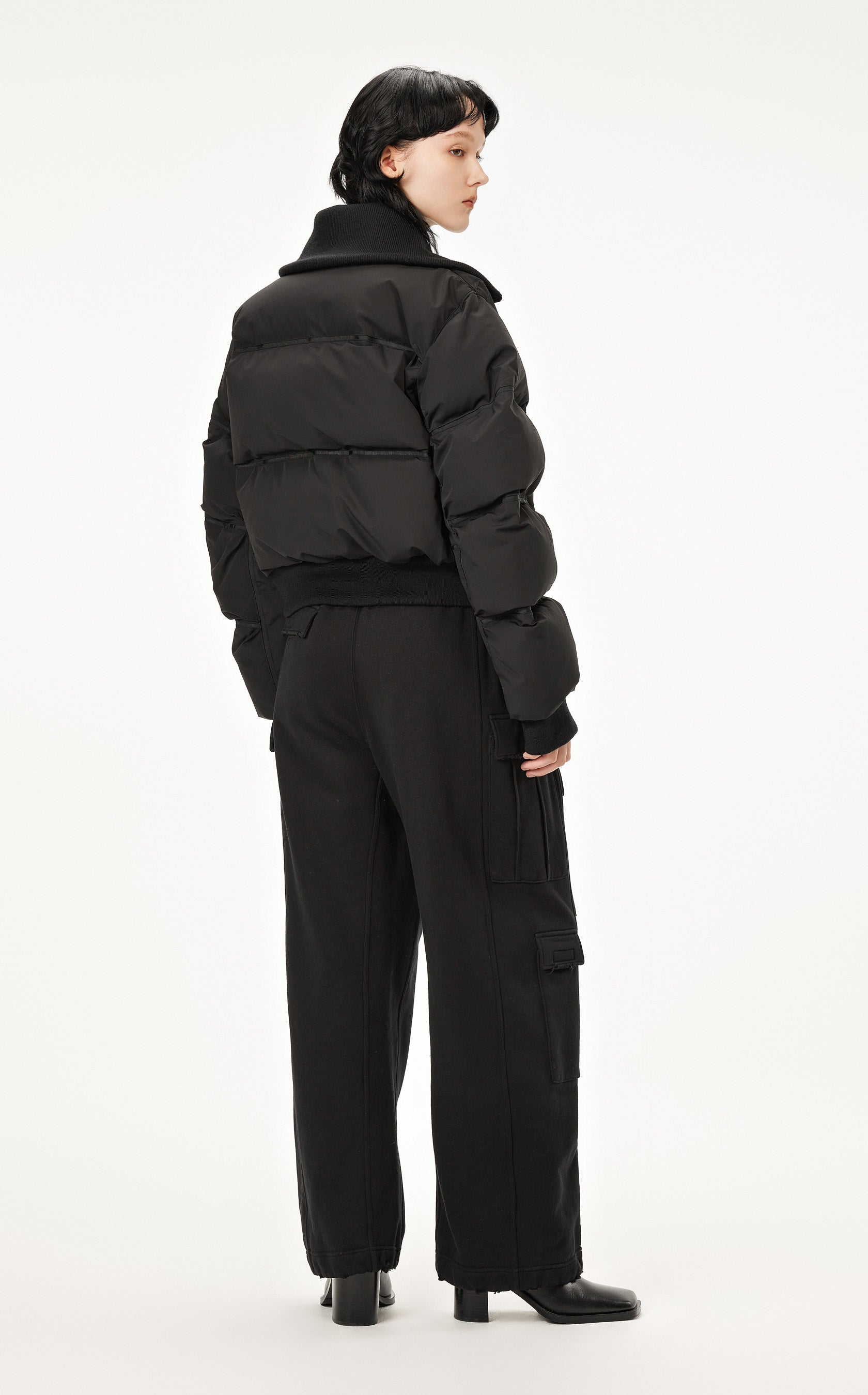 Short down jacket BLACK