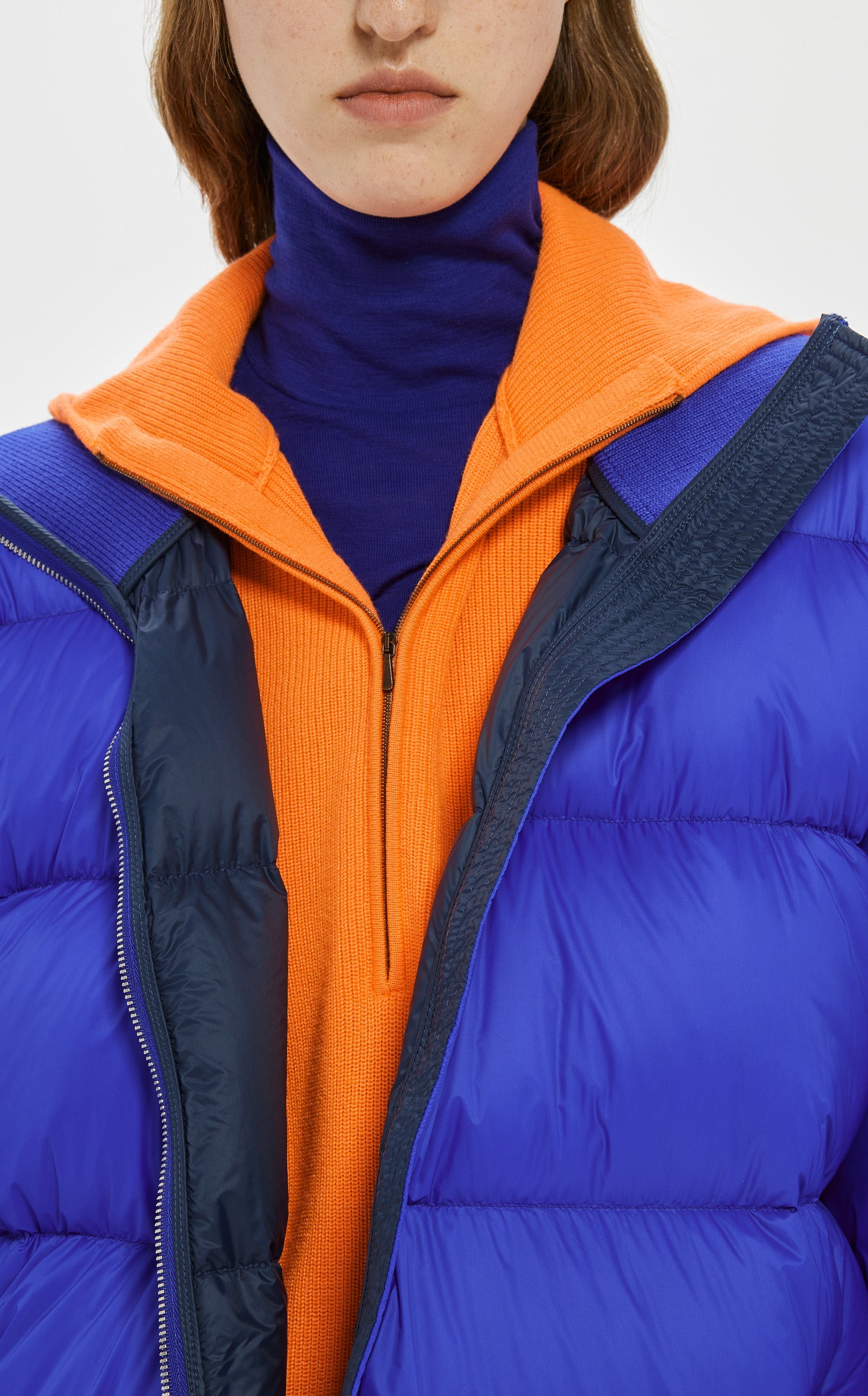 Long down jacket ROYALBLUE