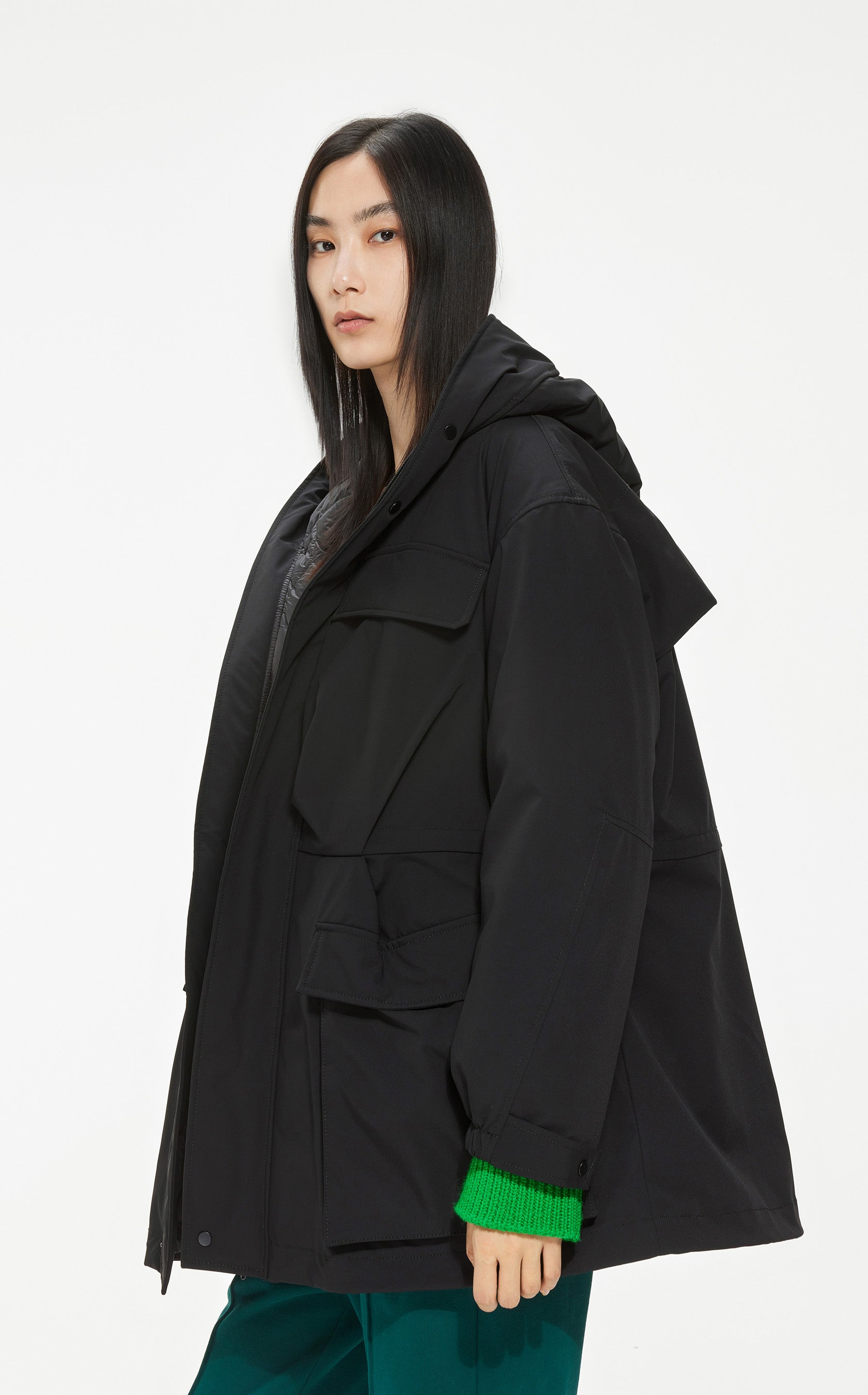 Parka down jacket BLACK