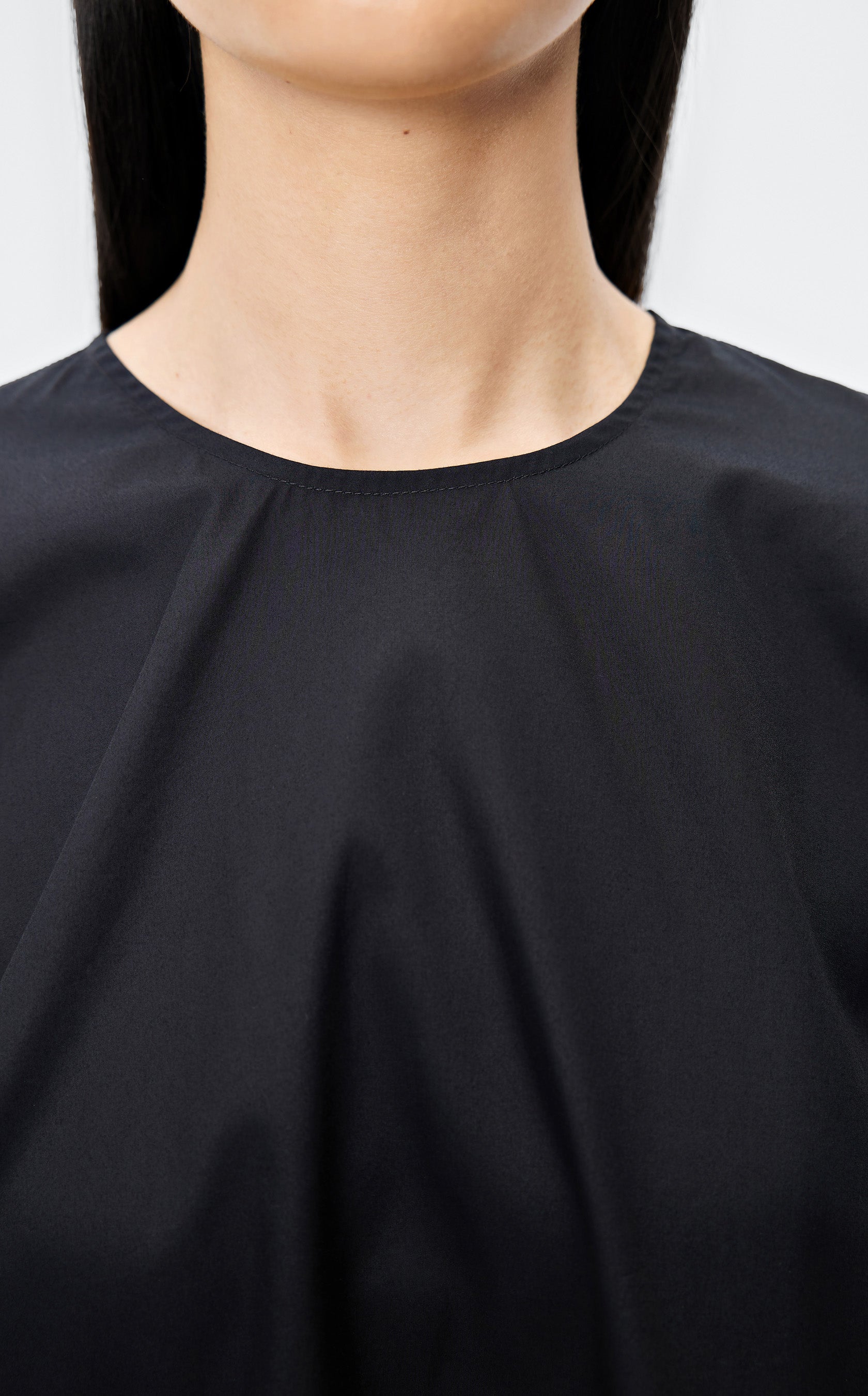 Cotton blouse BLACK