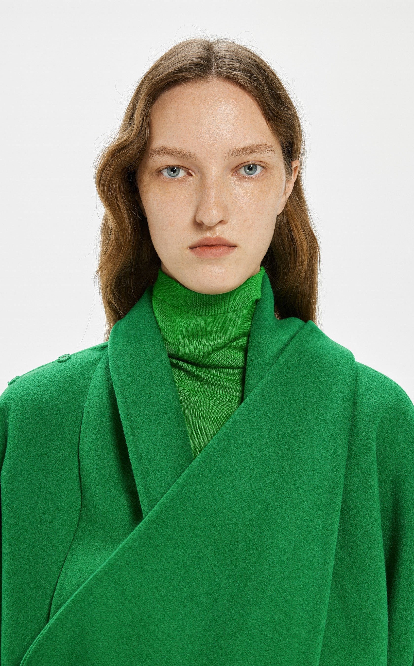 Emerald Wool Cape