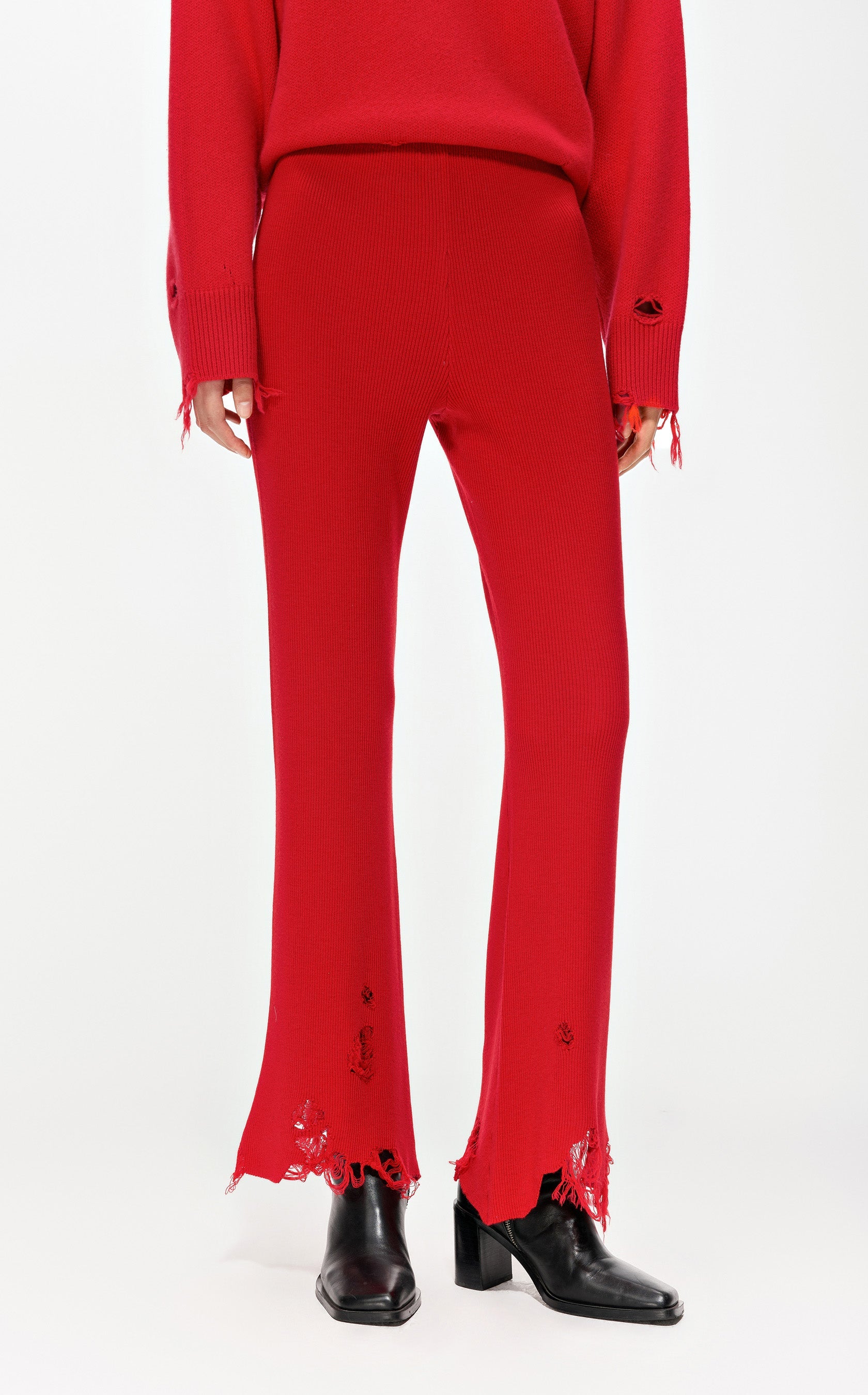 Wool pants RED