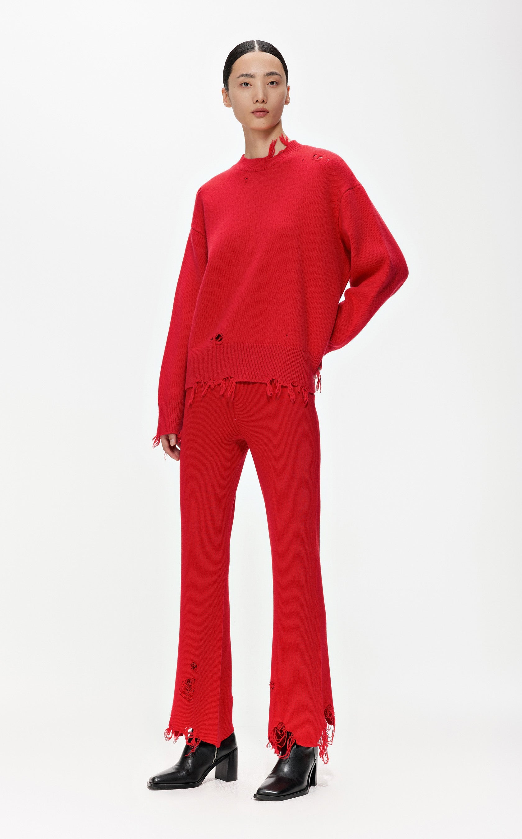 Wool pants RED