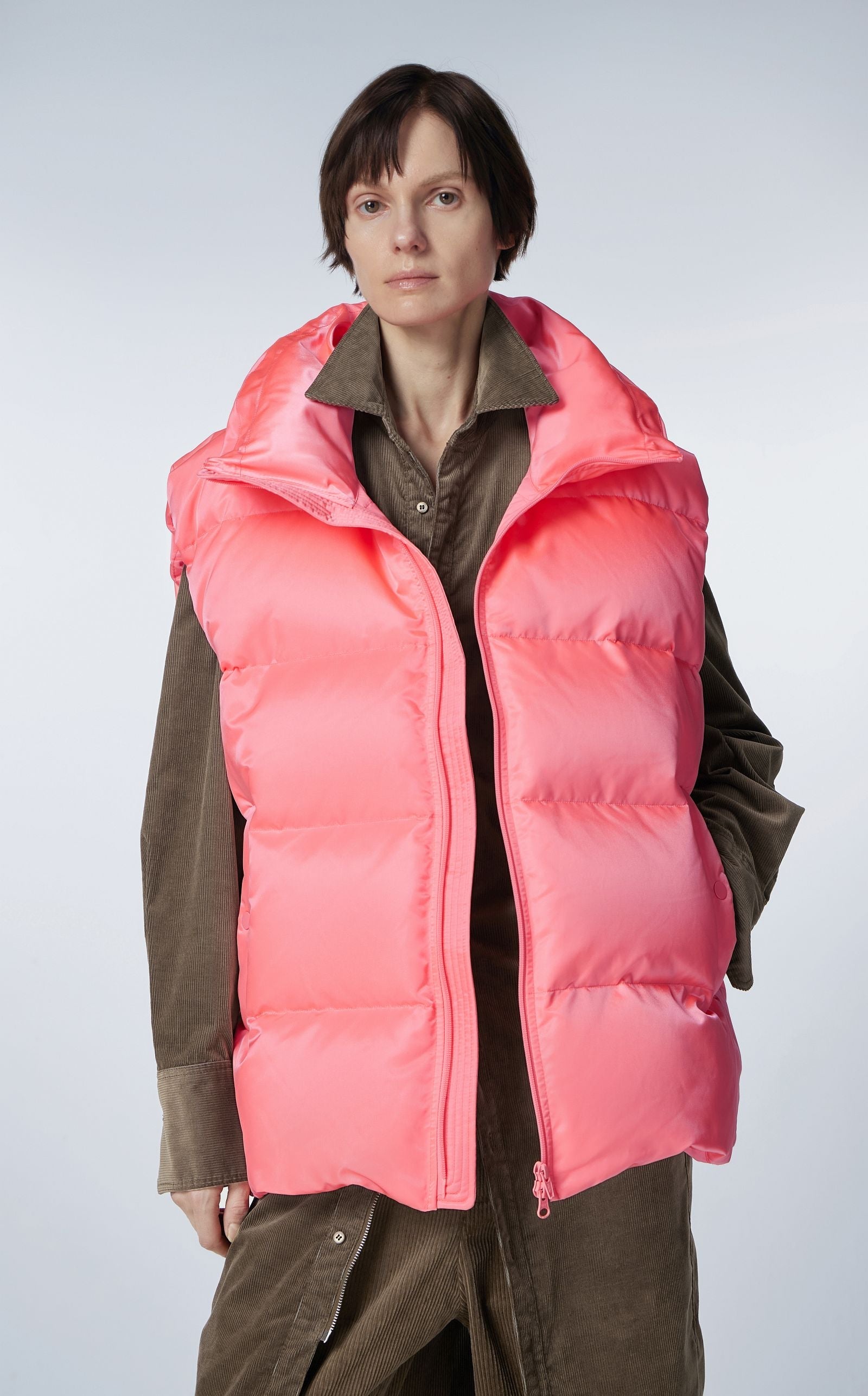 Down vest PINK