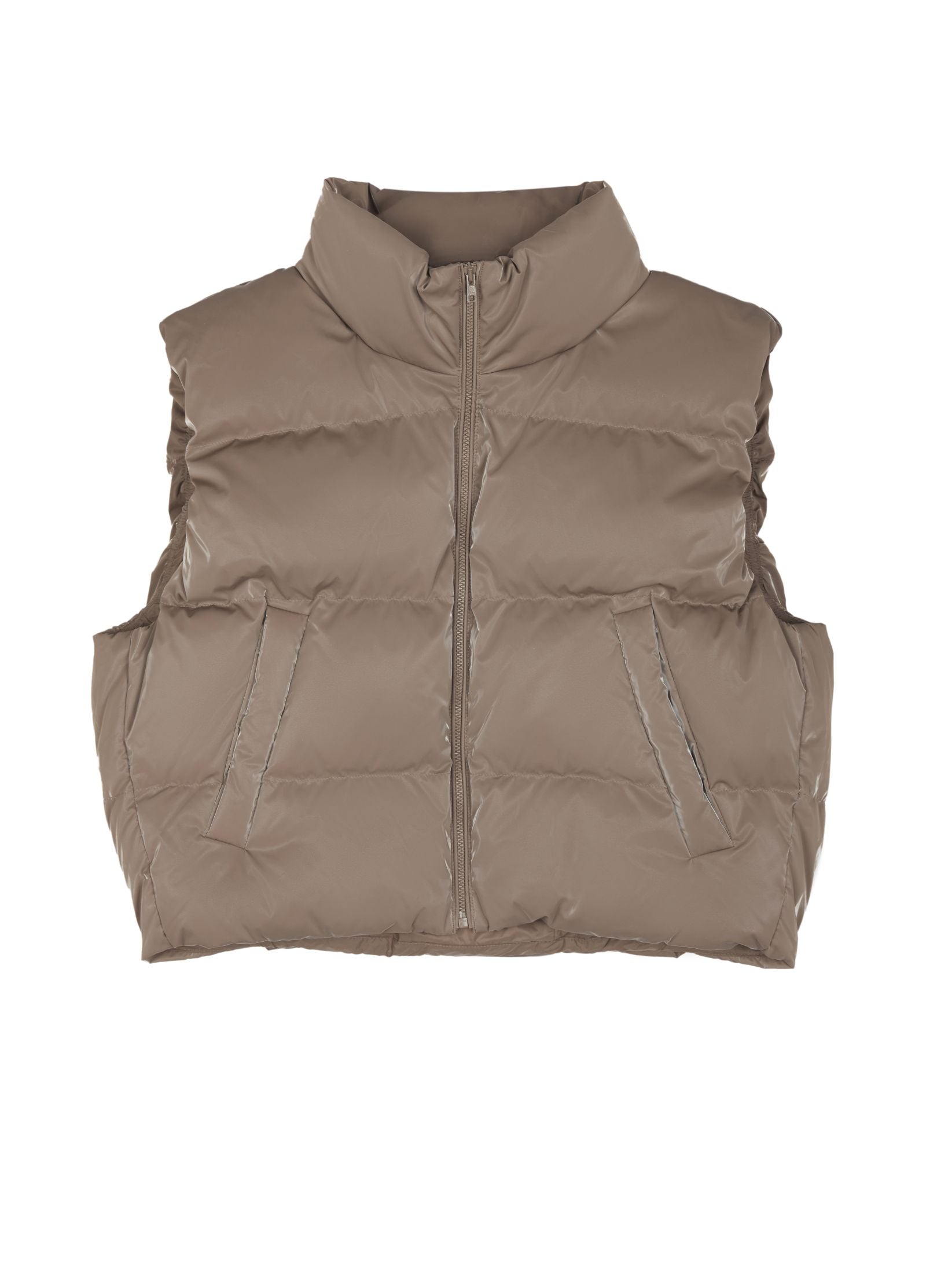 Down vest BROWN