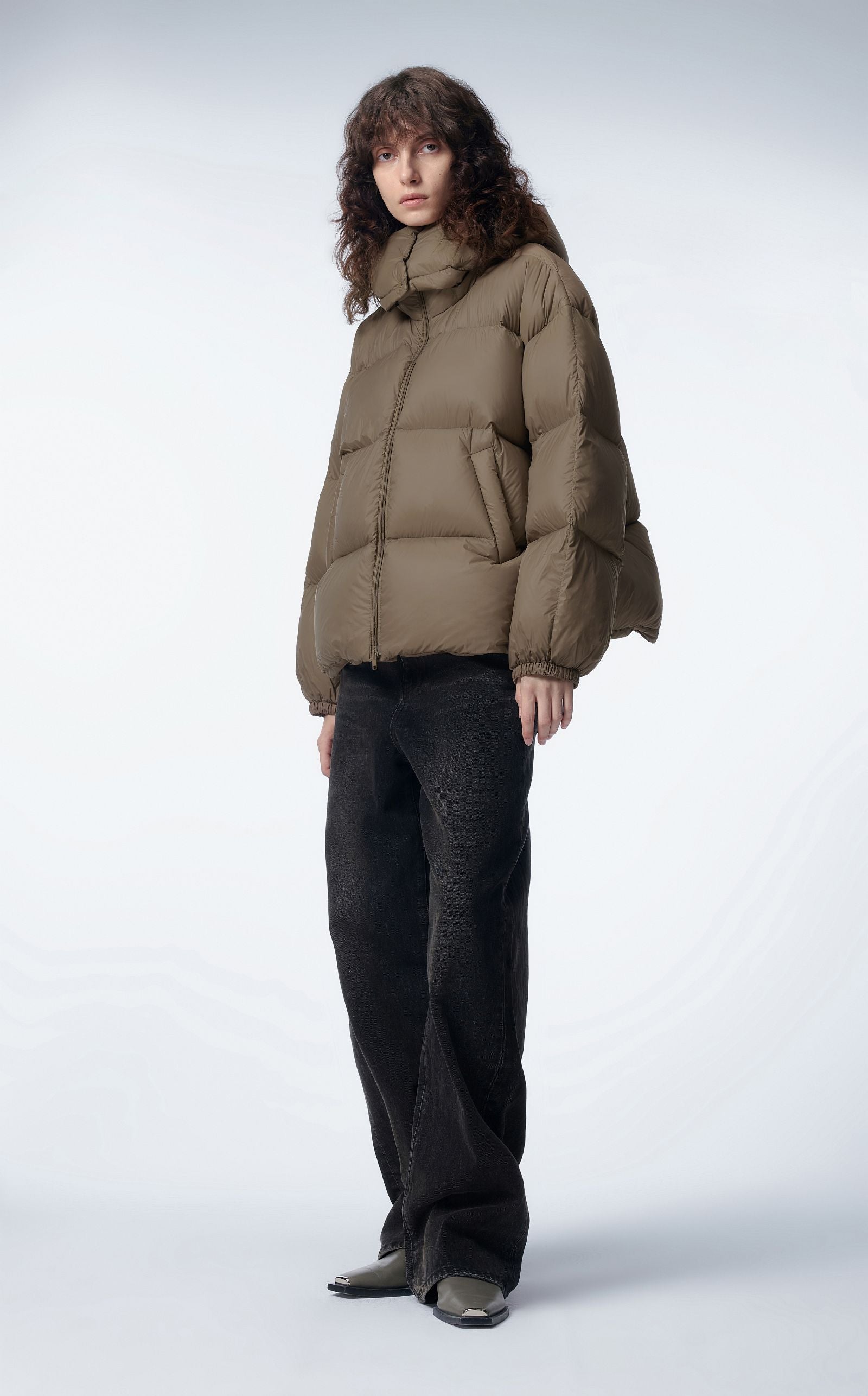 Down jacket BROWN