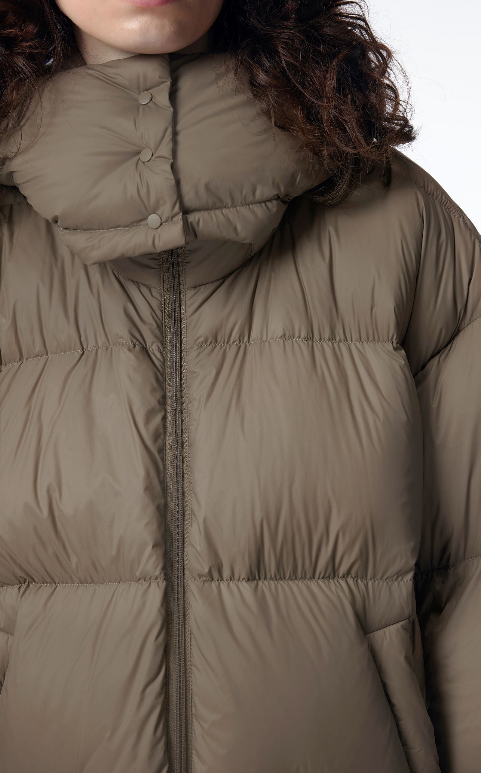 Down jacket BROWN