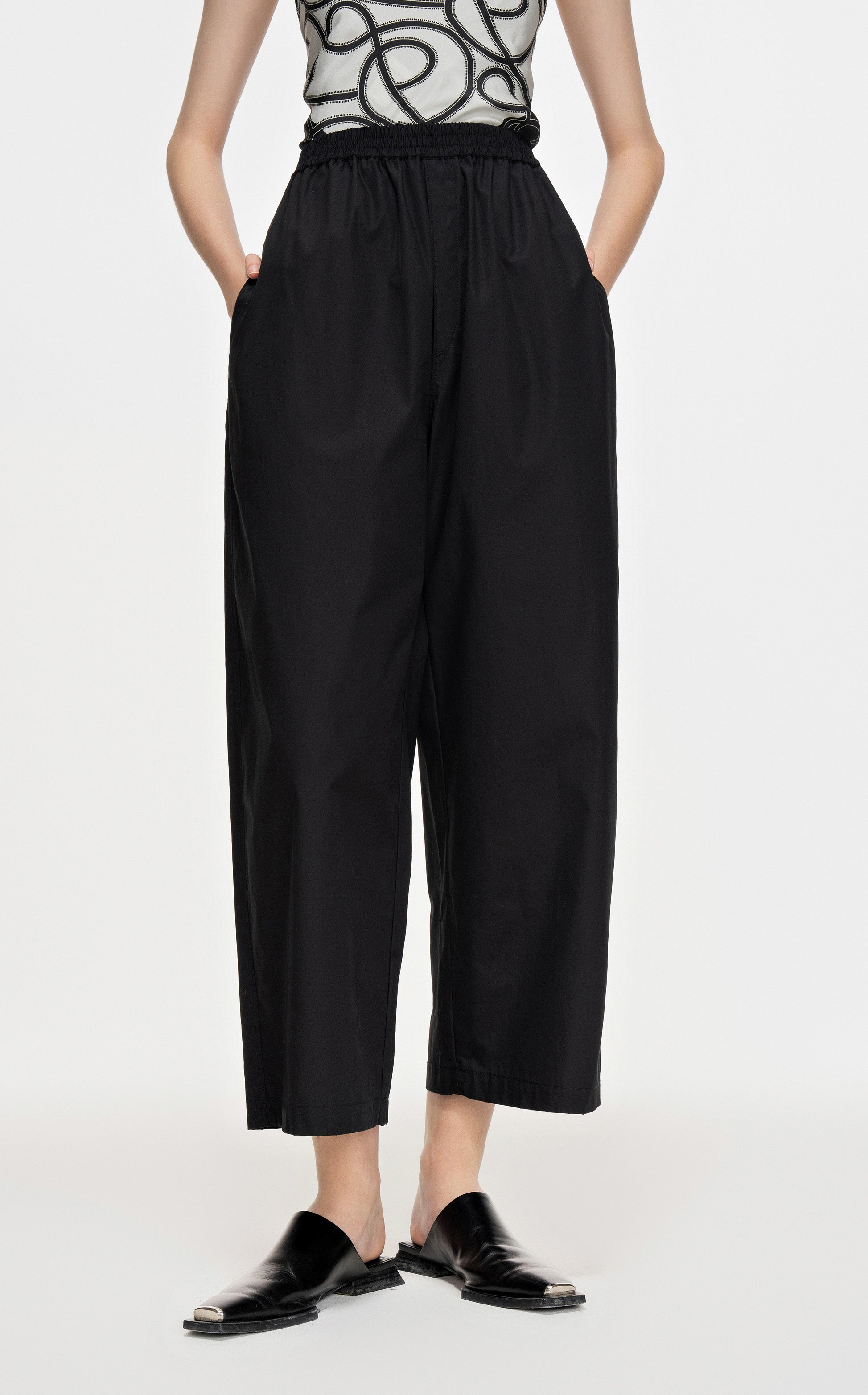 Cotton Pants BLACK