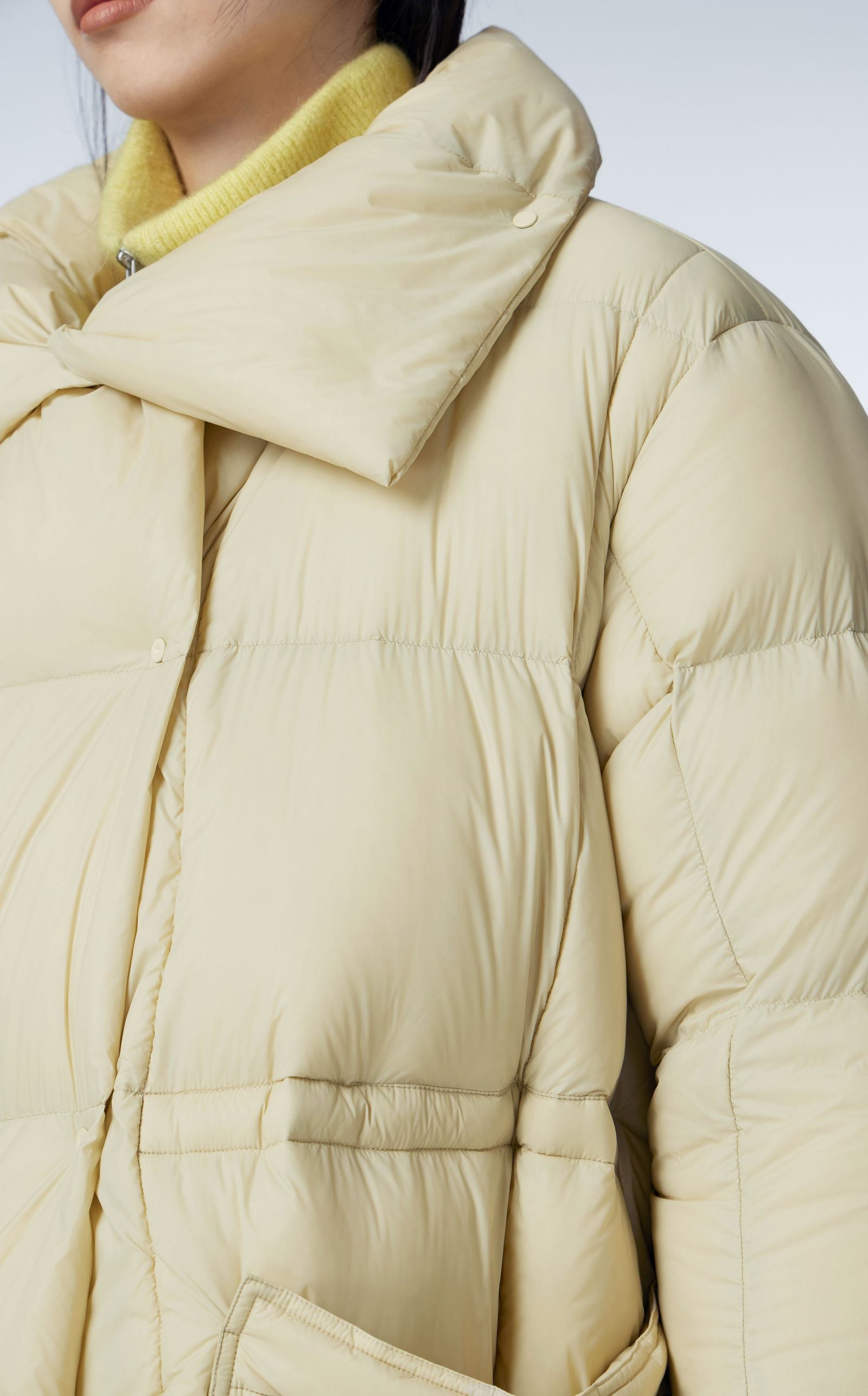 Down coat CREAM