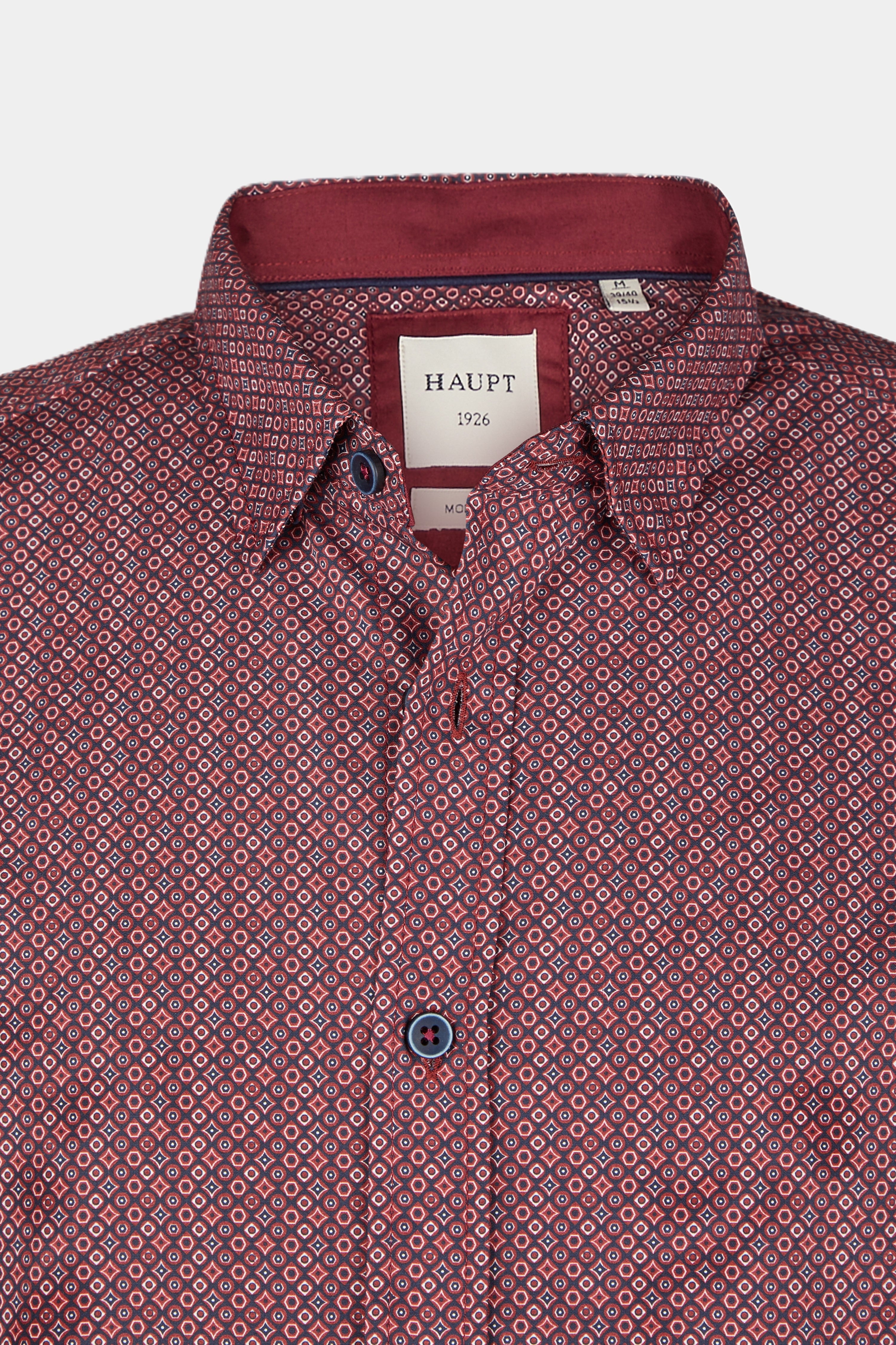 Chemise homme en coton DARK RED