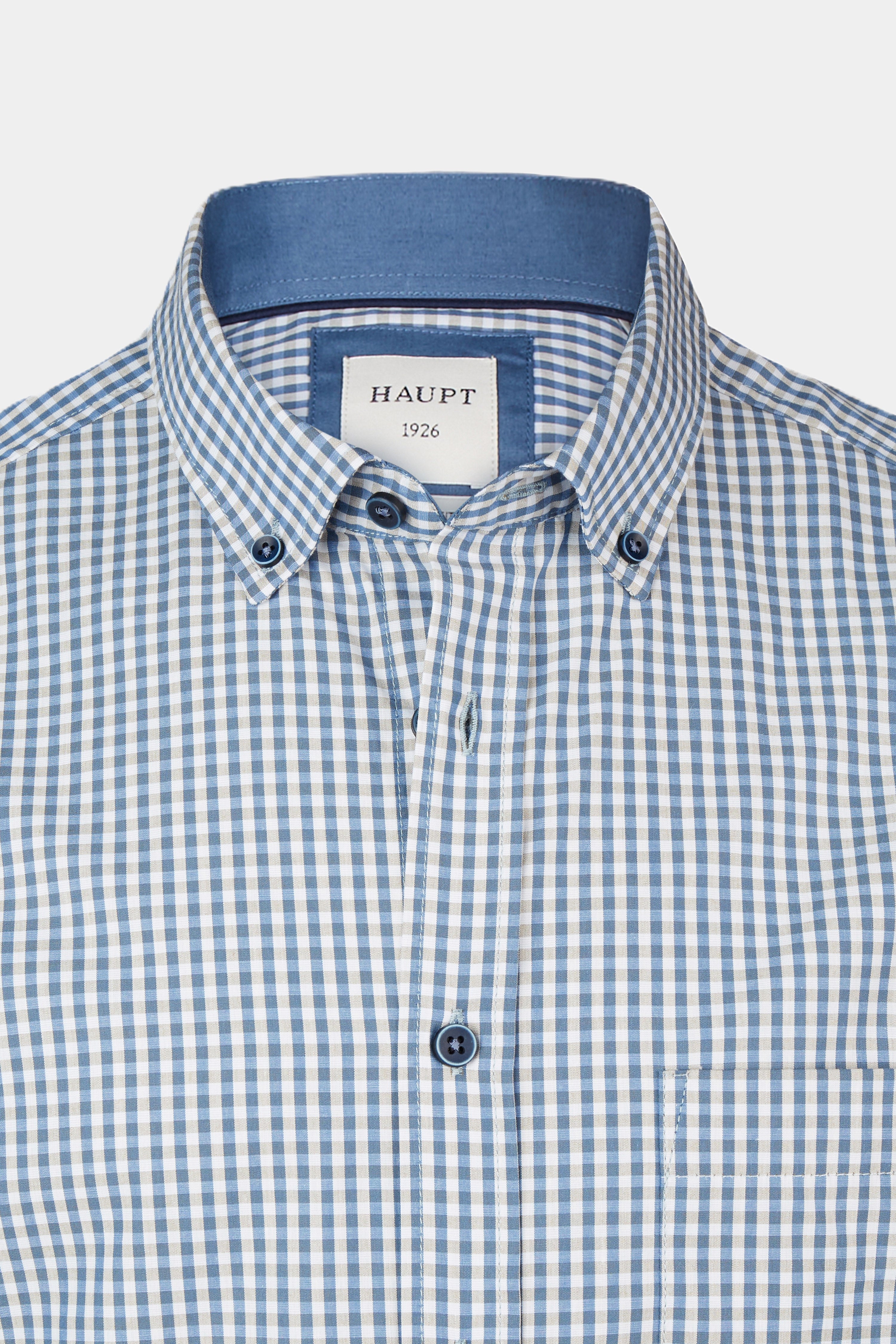 Cotton men's shirt BLUE GREY