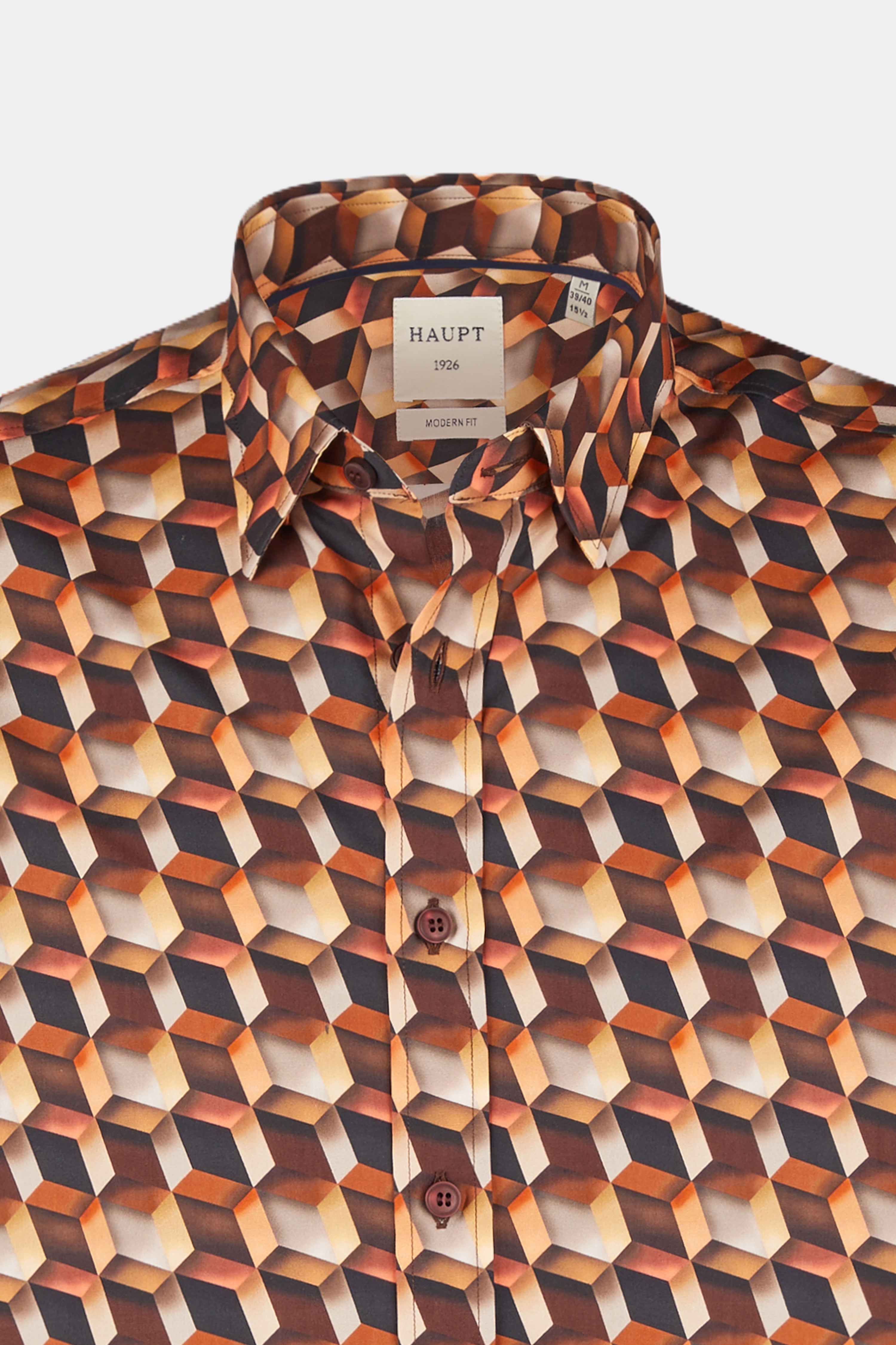 Camisa de hombre de algodón BROWN