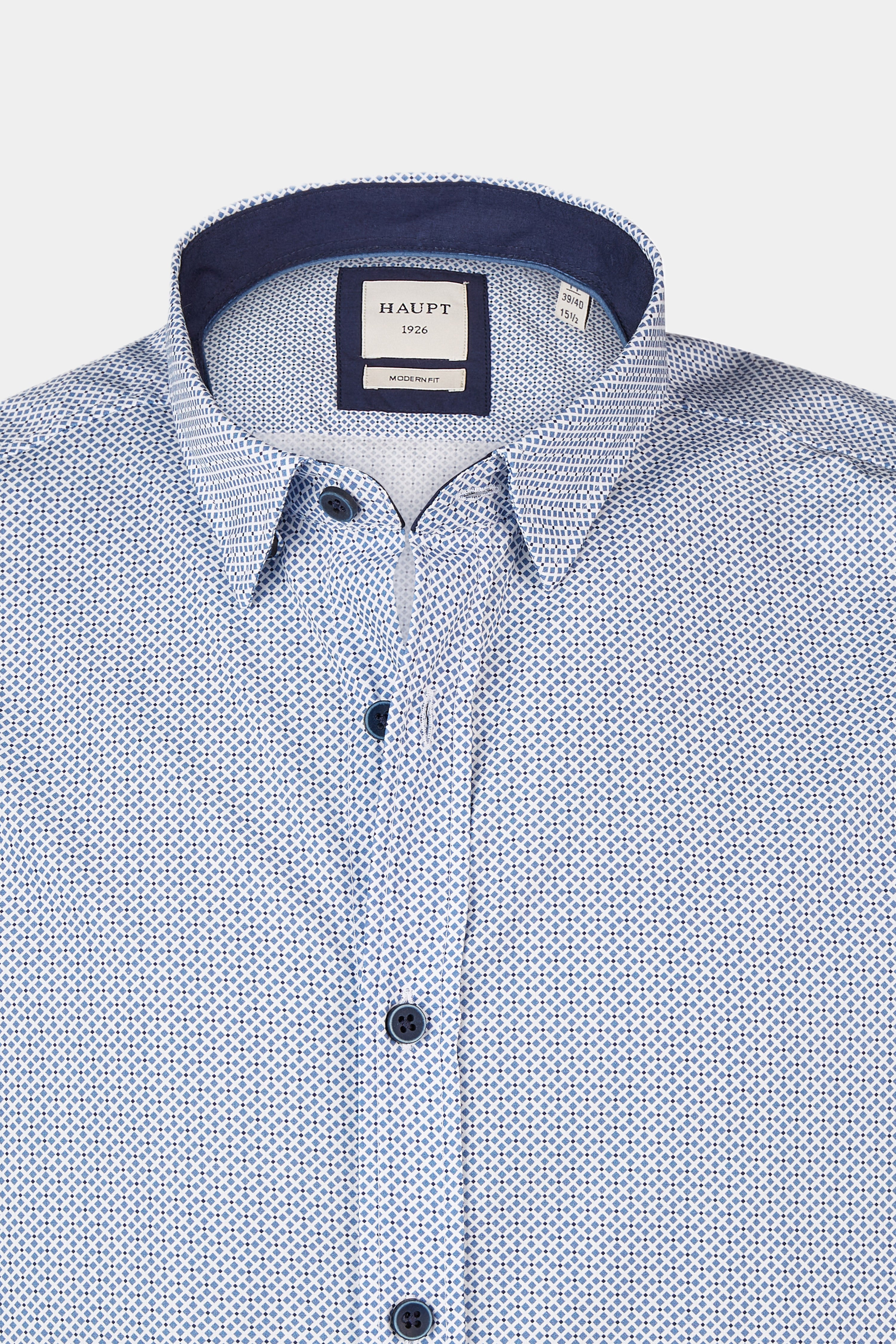 Cotton men's shirt LIGHT BLUE