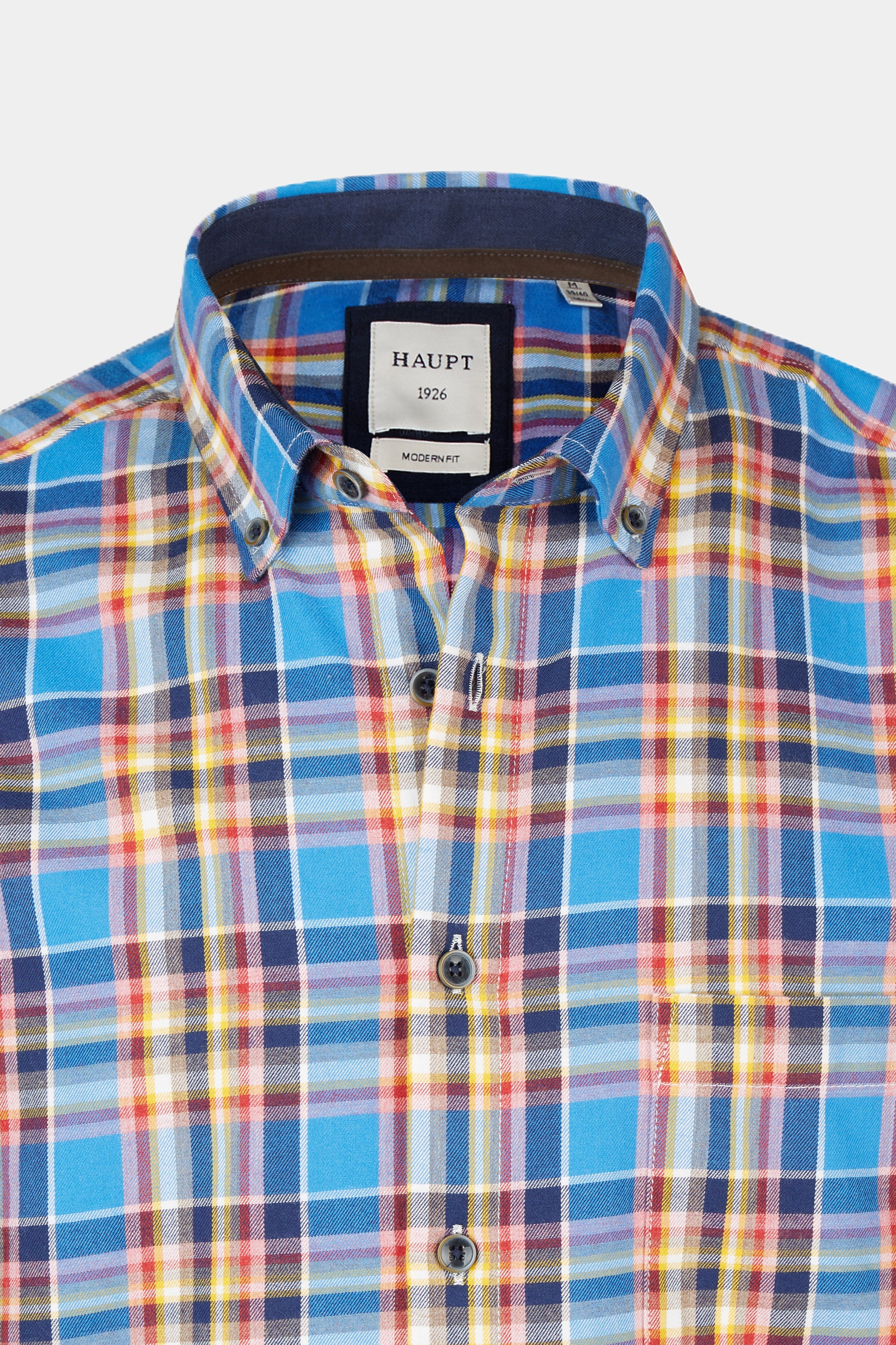 Cotton men's shirt TRUE BLUE