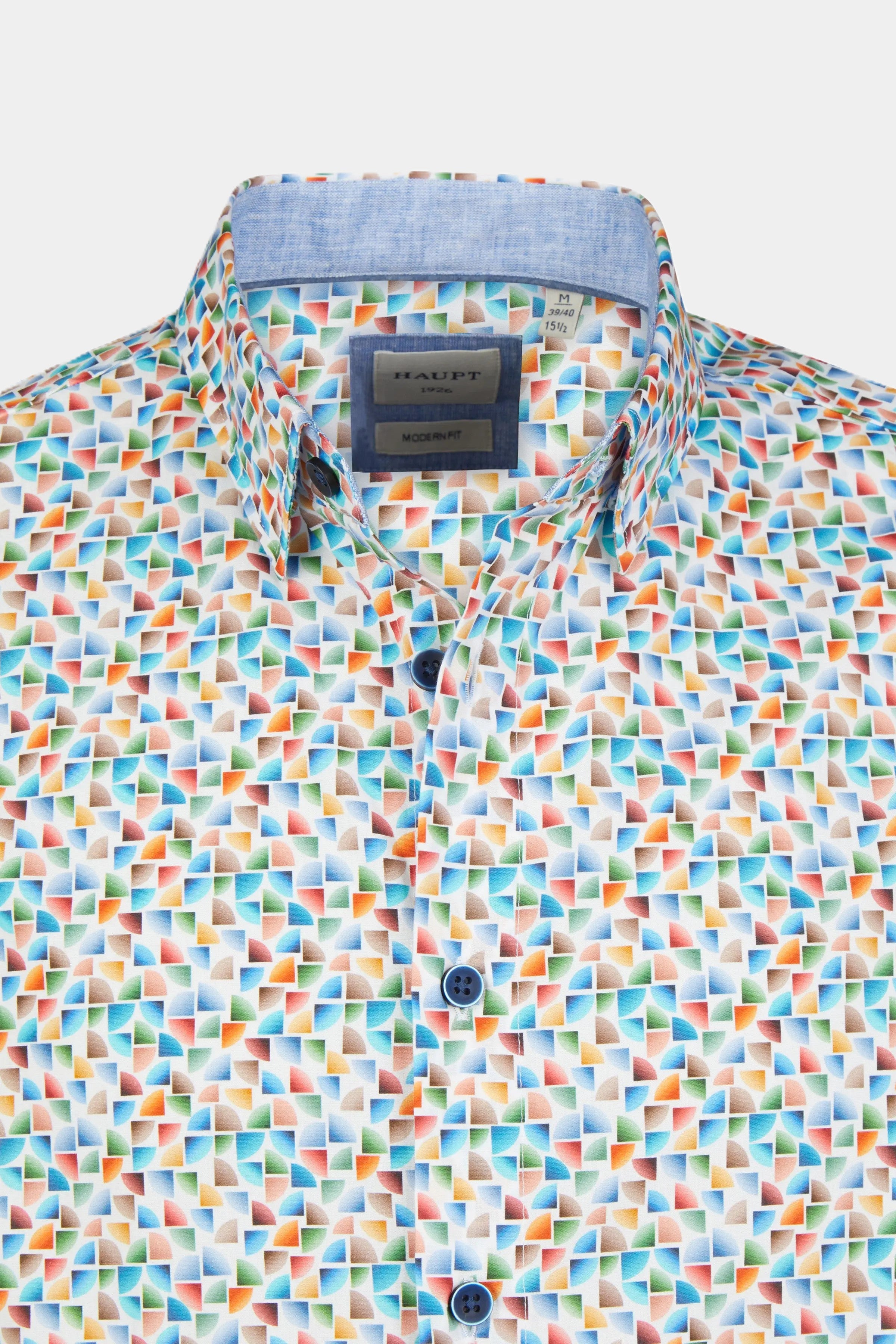 Chemise homme en coton multicolore