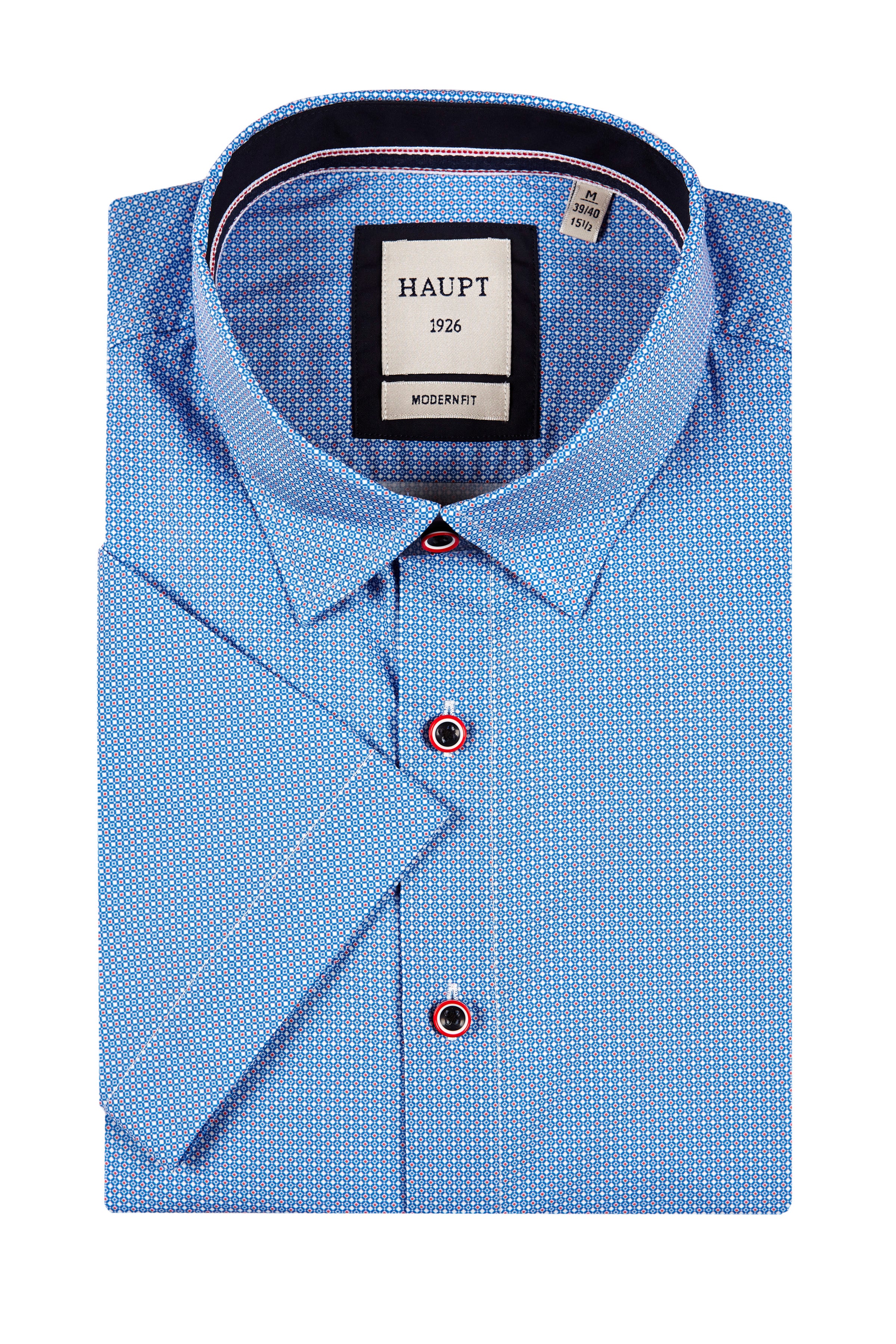 Baumwoll-Herrenhemd true blue print