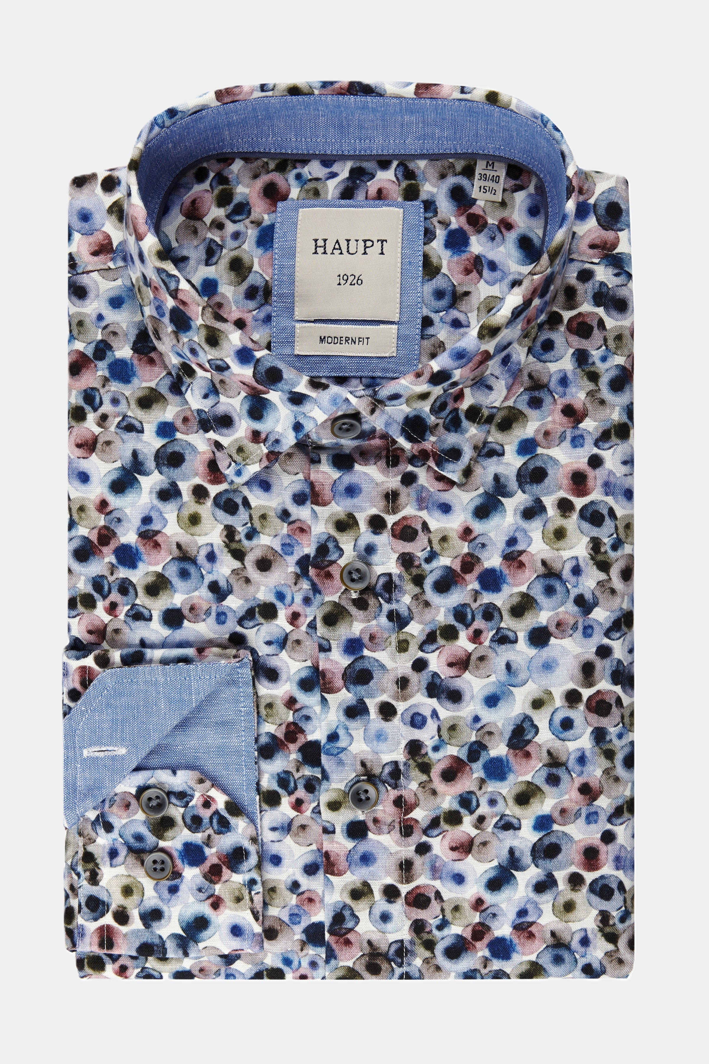 Chemise pour homme à motif bleu véritable