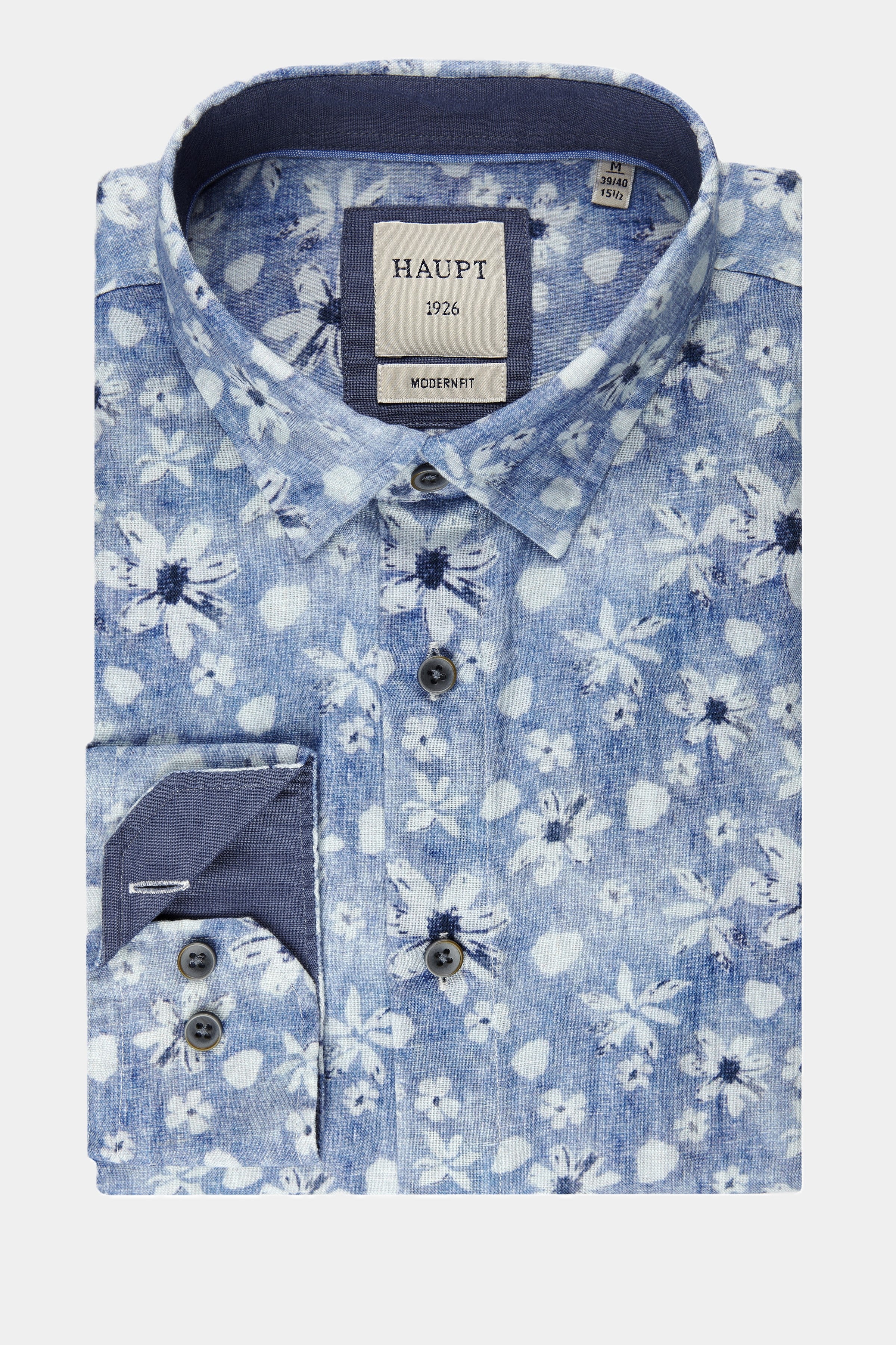 Chemise pour homme à imprimé bleu clair