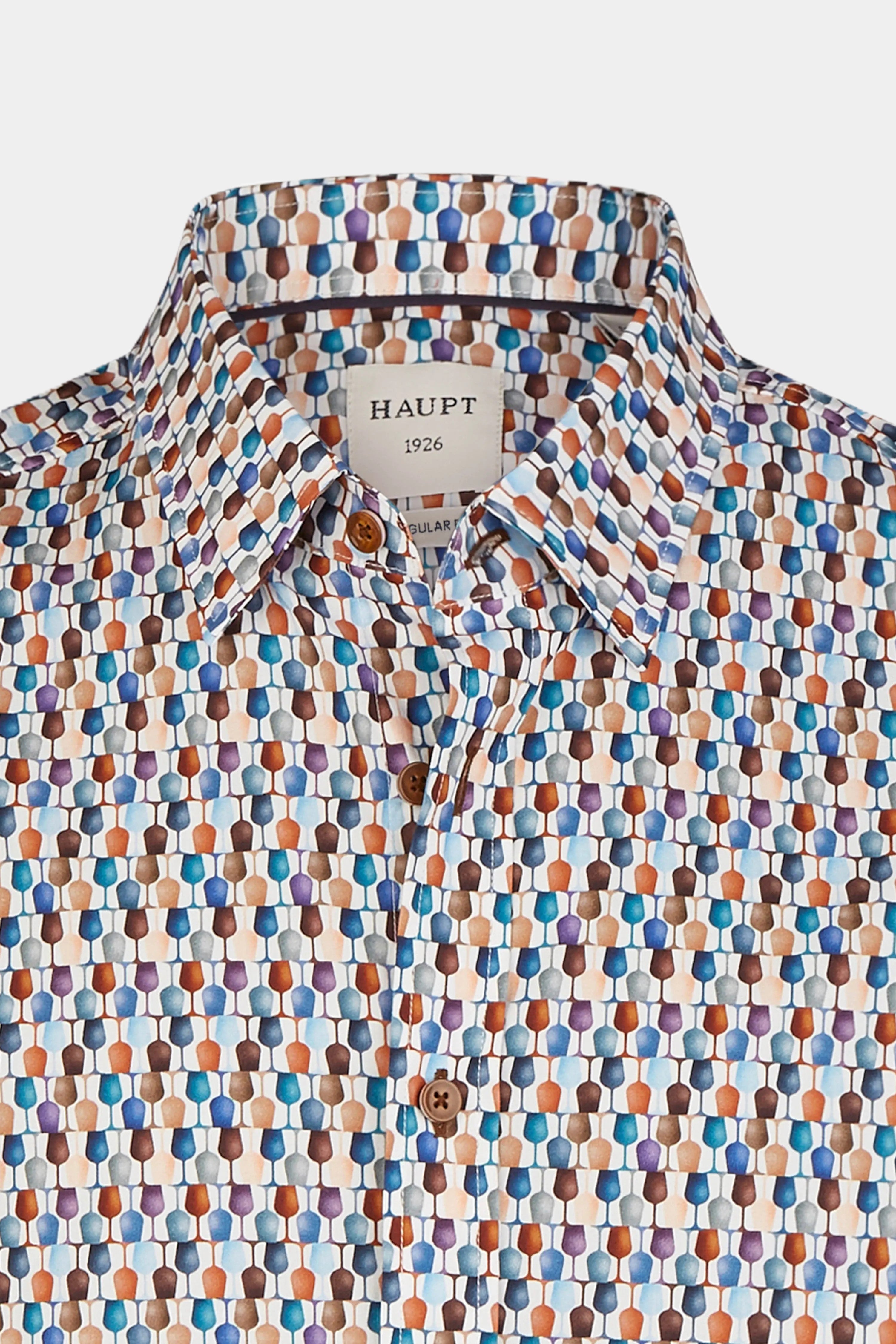 Chemise homme en coton multicolore