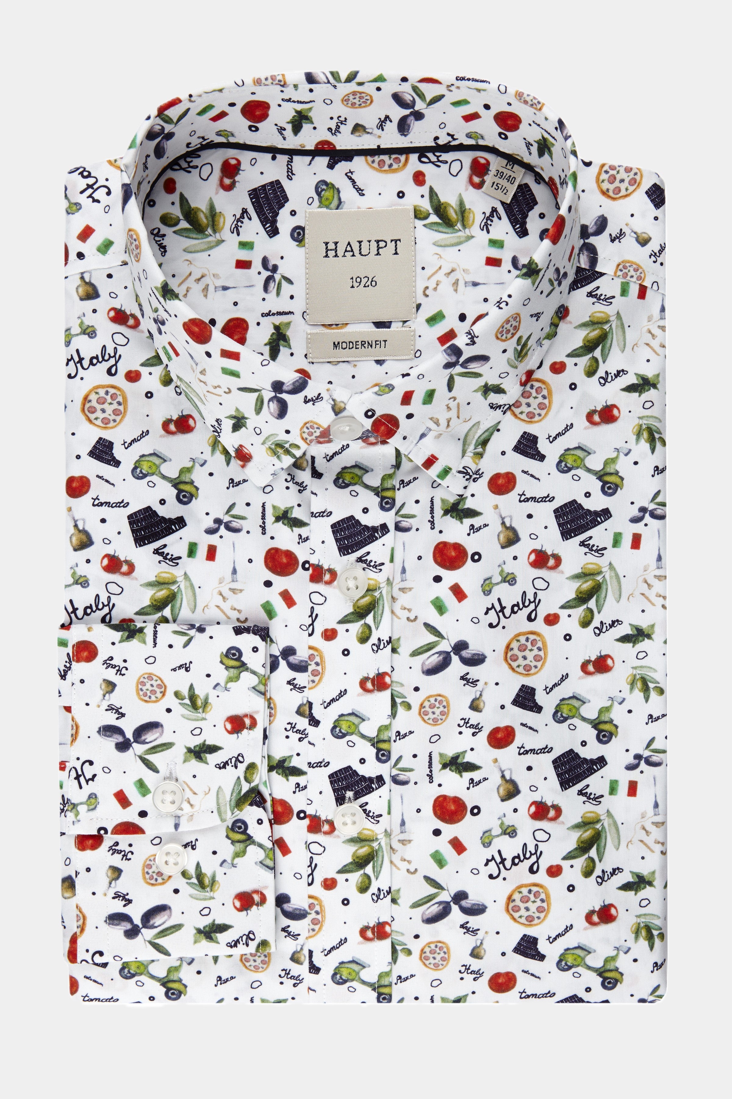 Chemise homme en coton multicolore