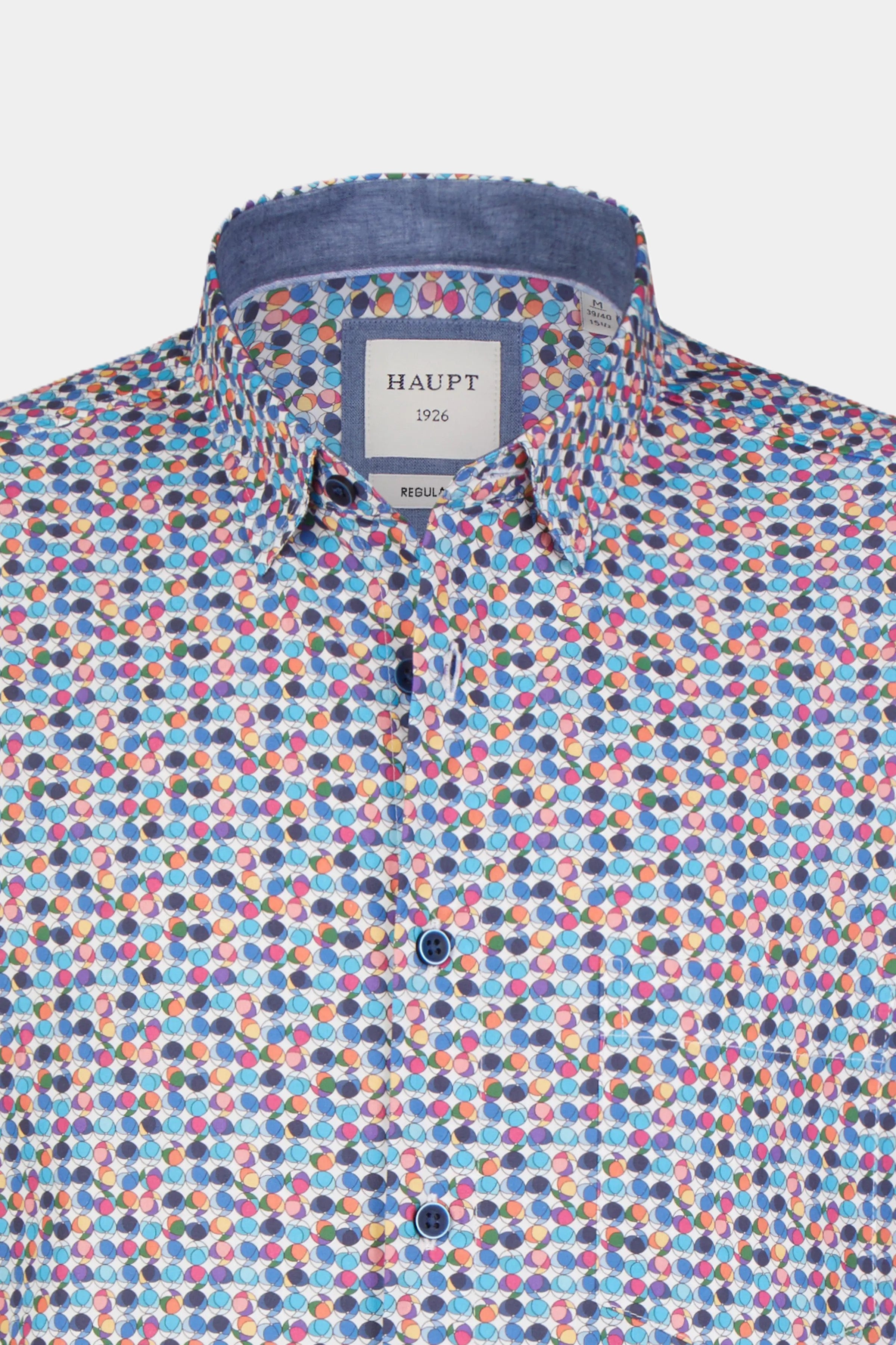 Chemise homme en coton multicolore