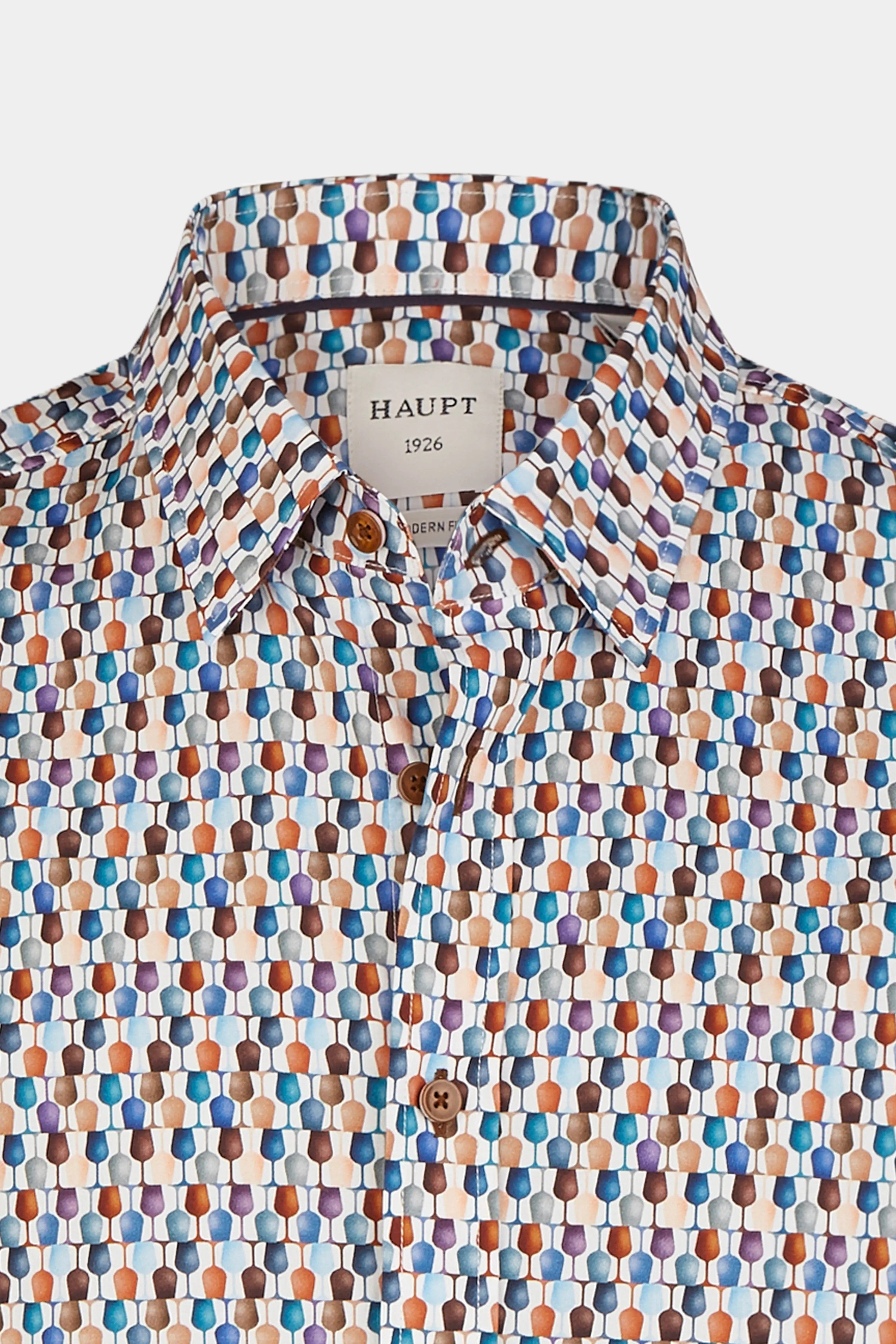 Chemise homme en coton multicolore