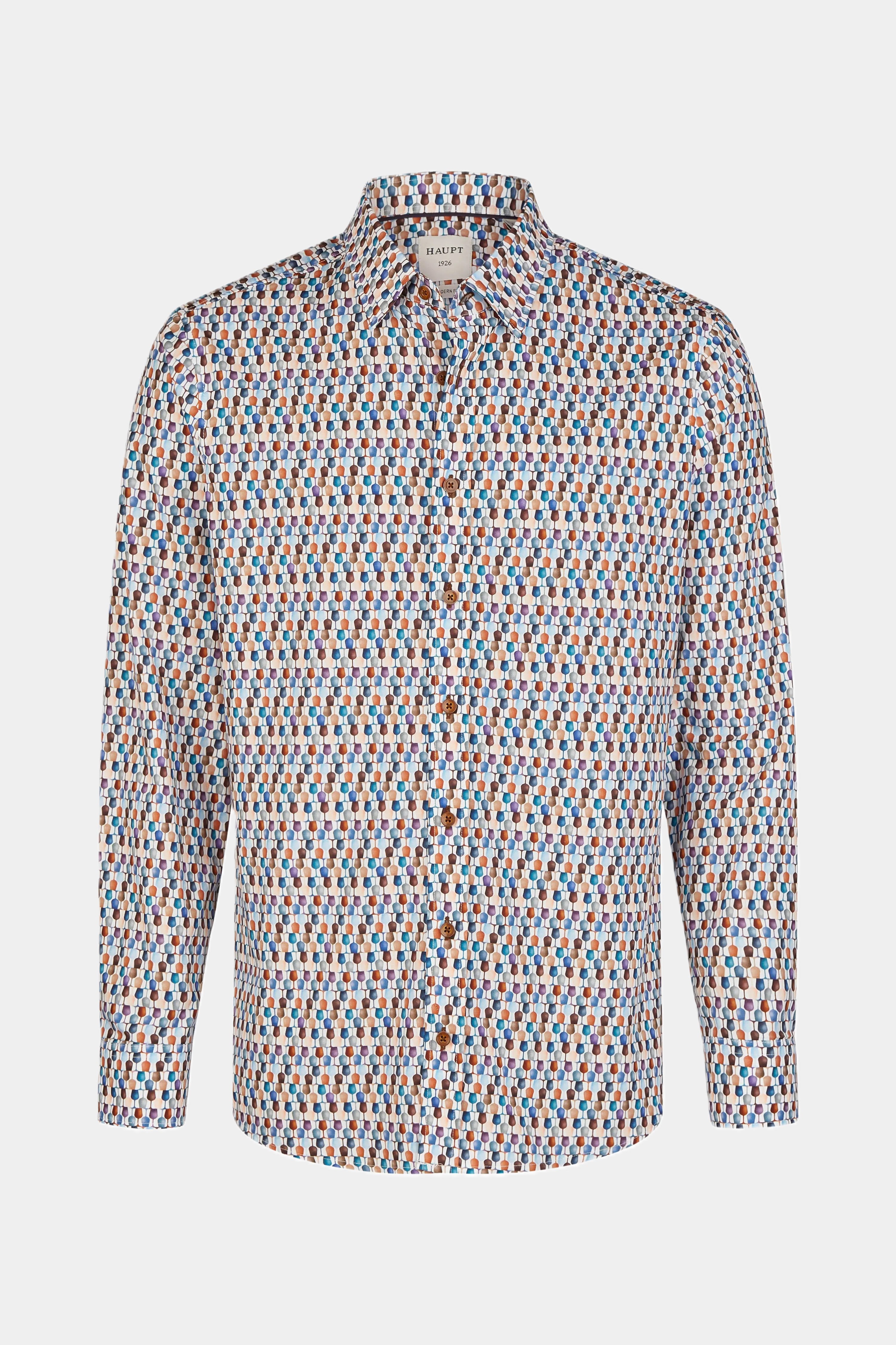 Chemise homme en coton multicolore