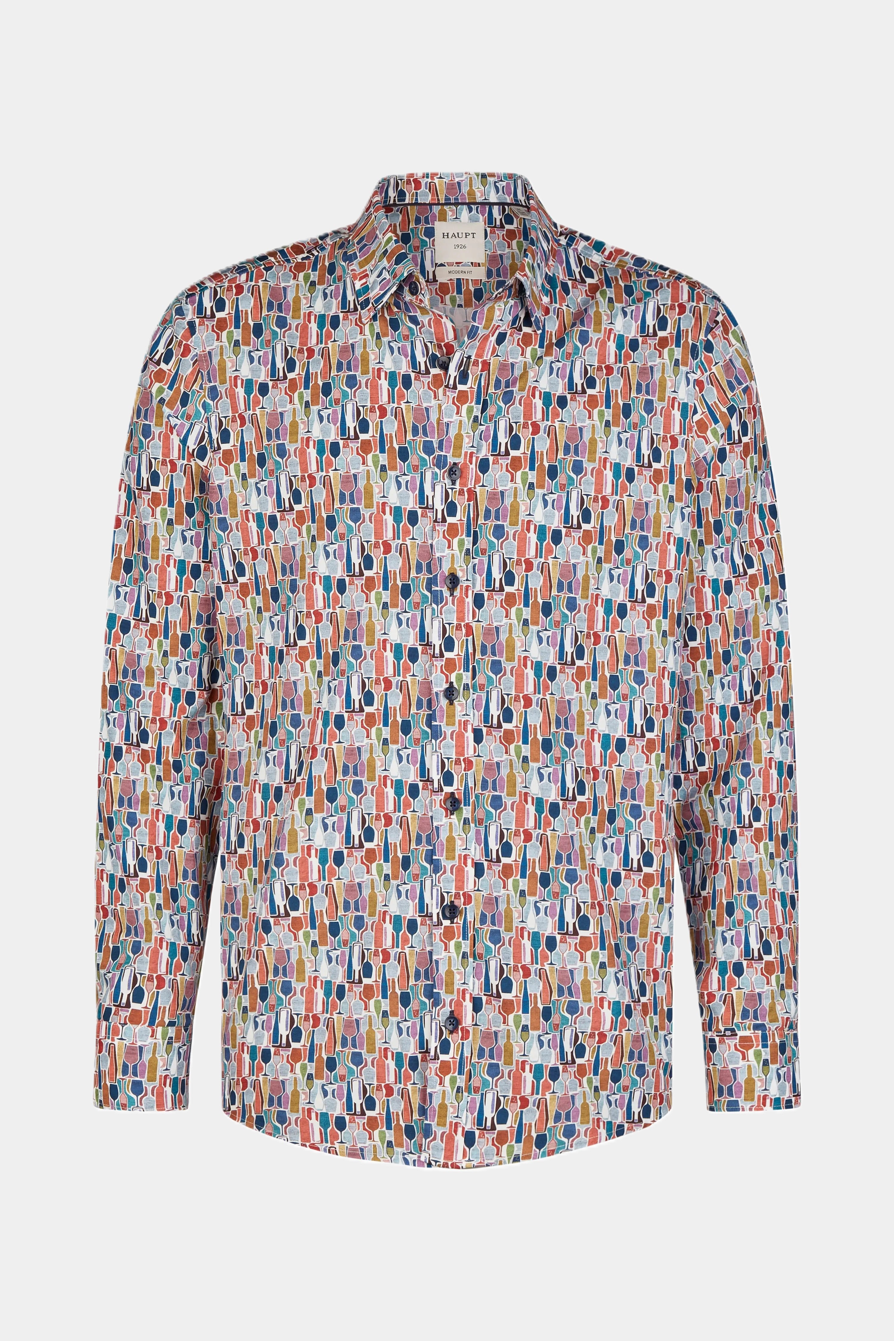 Cotton men's shirt multicolor