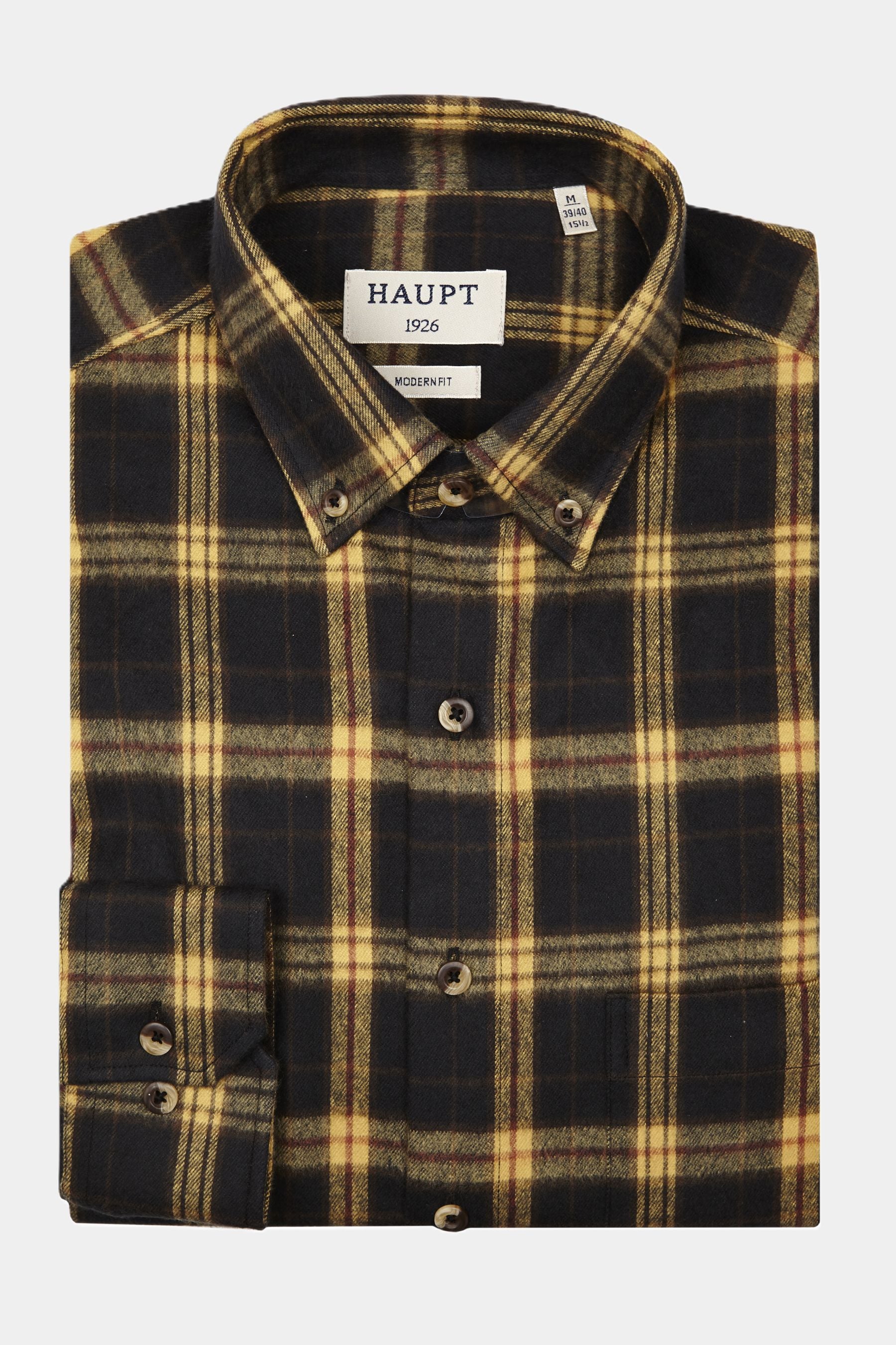 Geruit Shirt GEEL