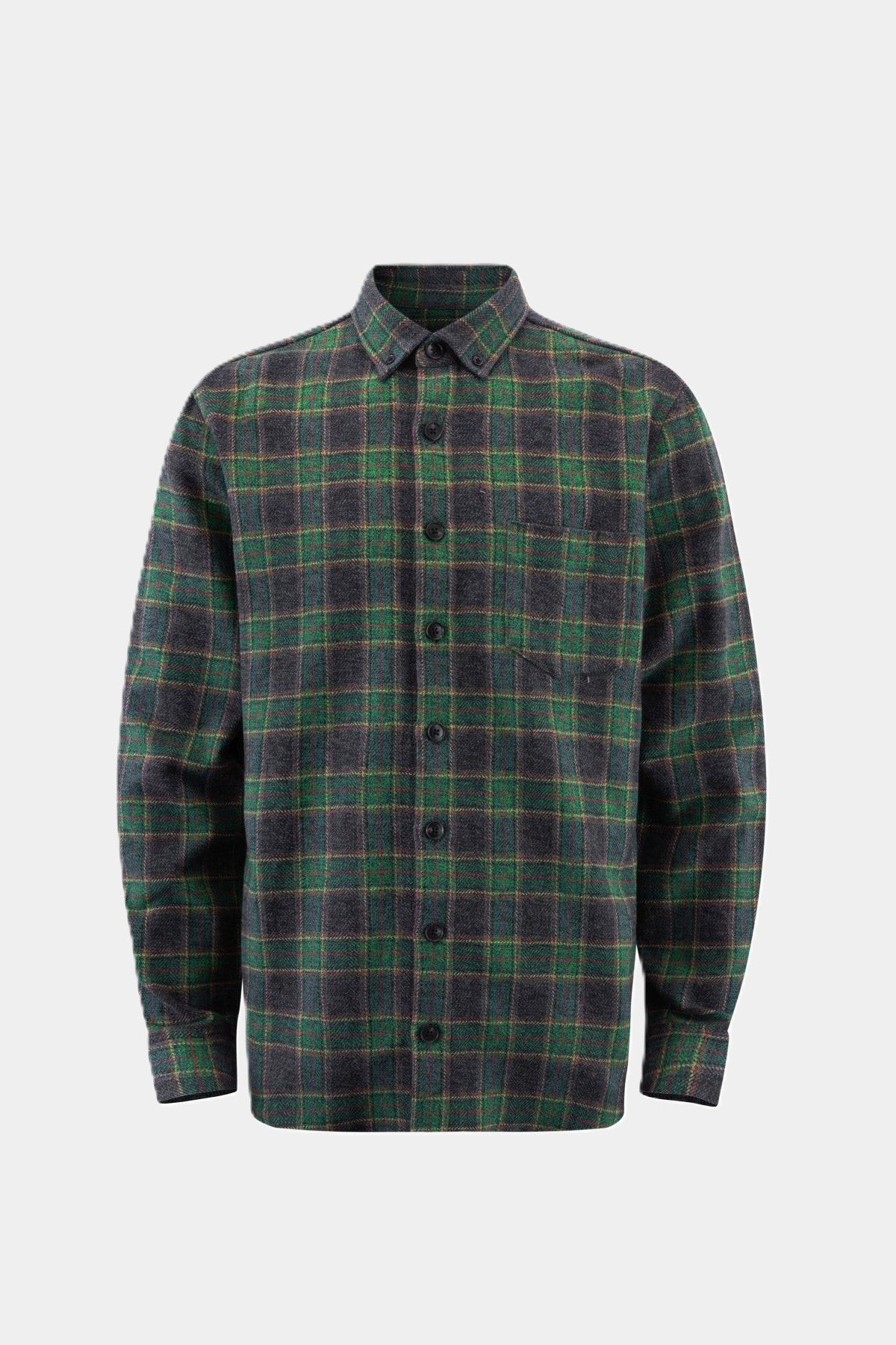 Checked long-sleeve shirt TRUE GREEN