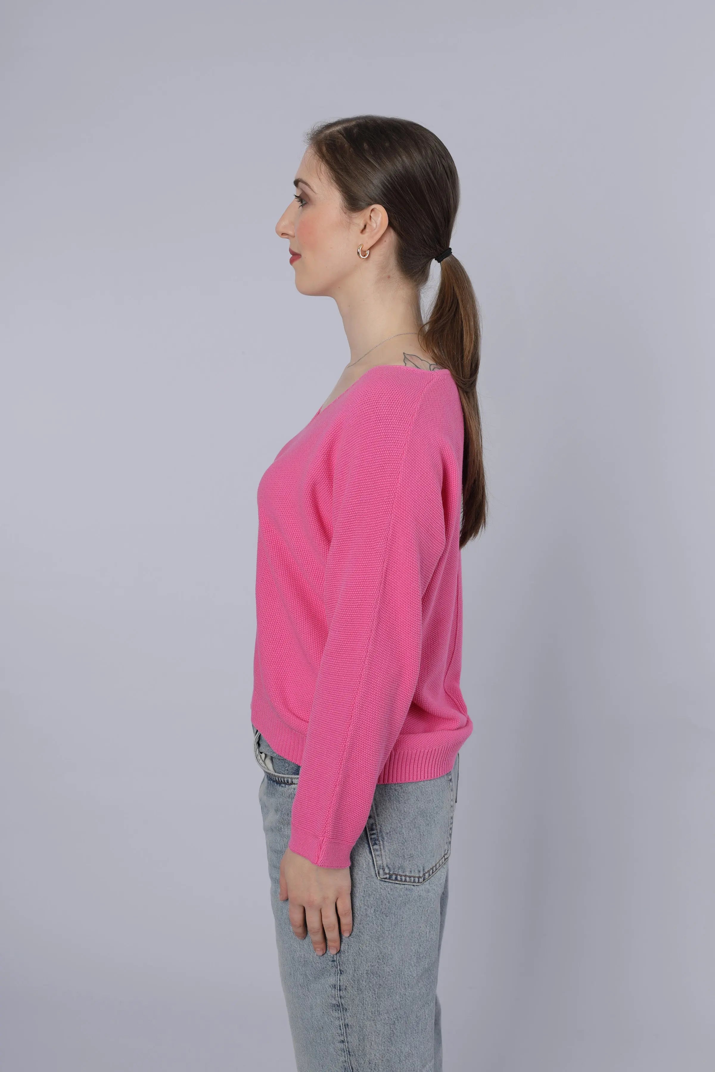 Baumwollpullover PINK six-o-seven