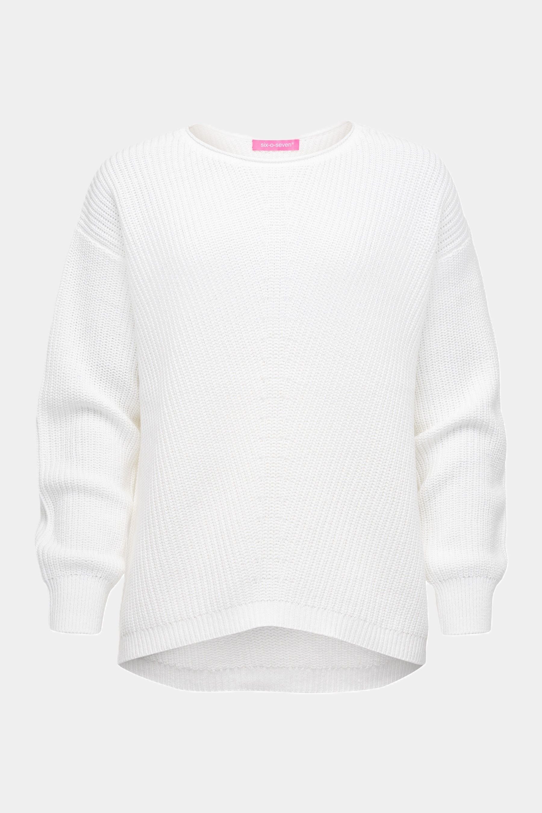 Pull en tricot blanc