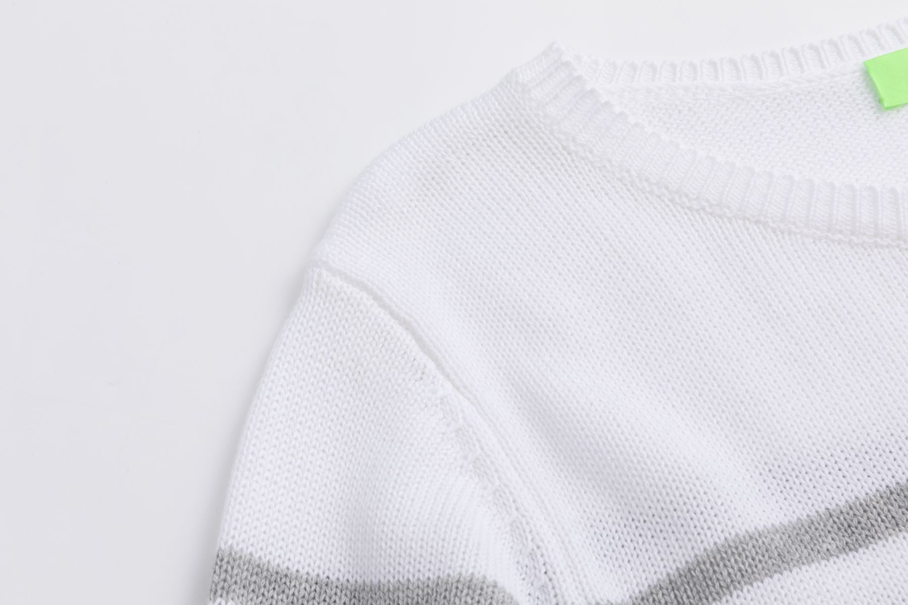 Baumwoll-Strickpullover LIGHT GREY