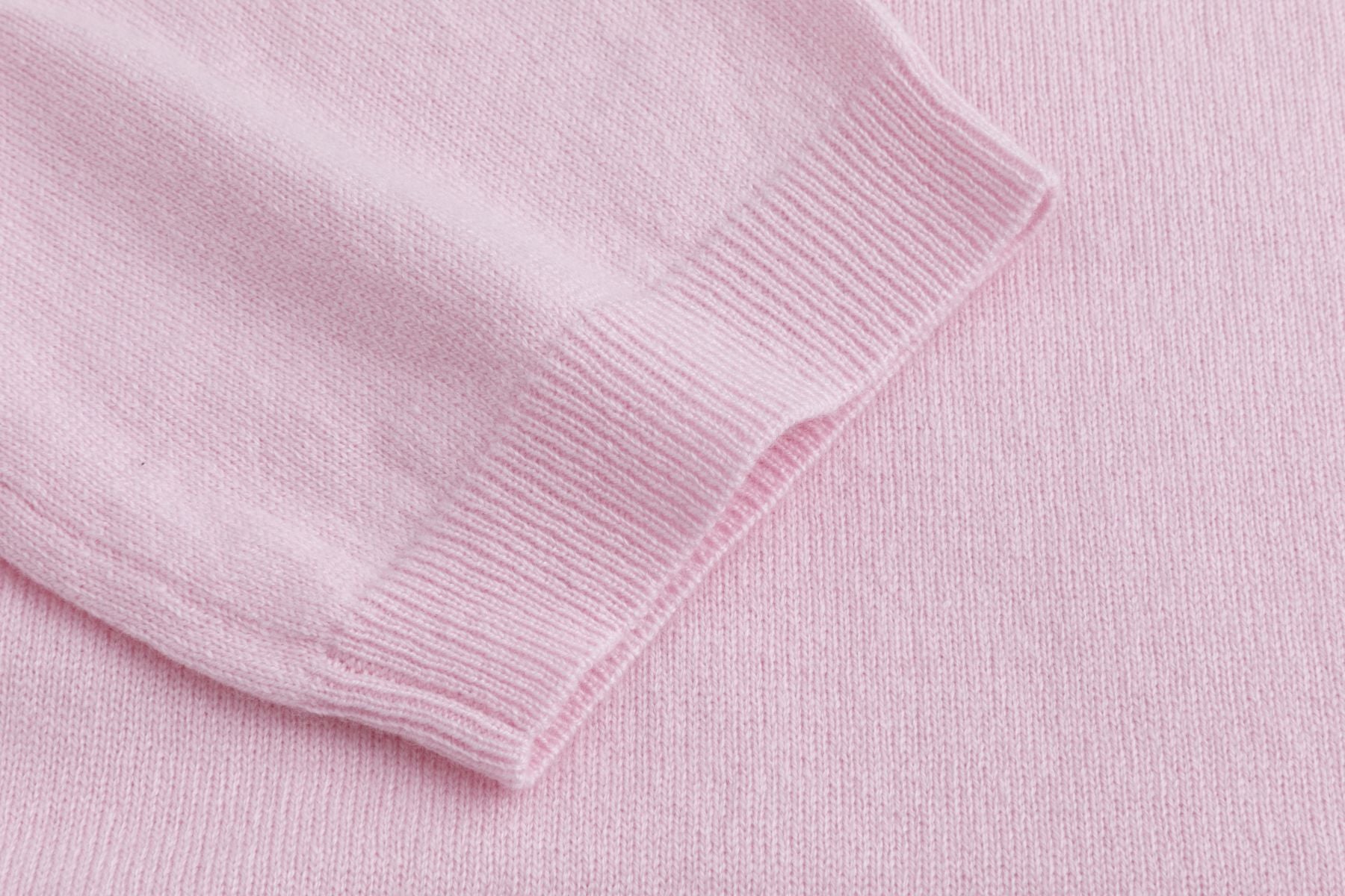 Woll-Kurzarm-Strickpullover PALE ROSA