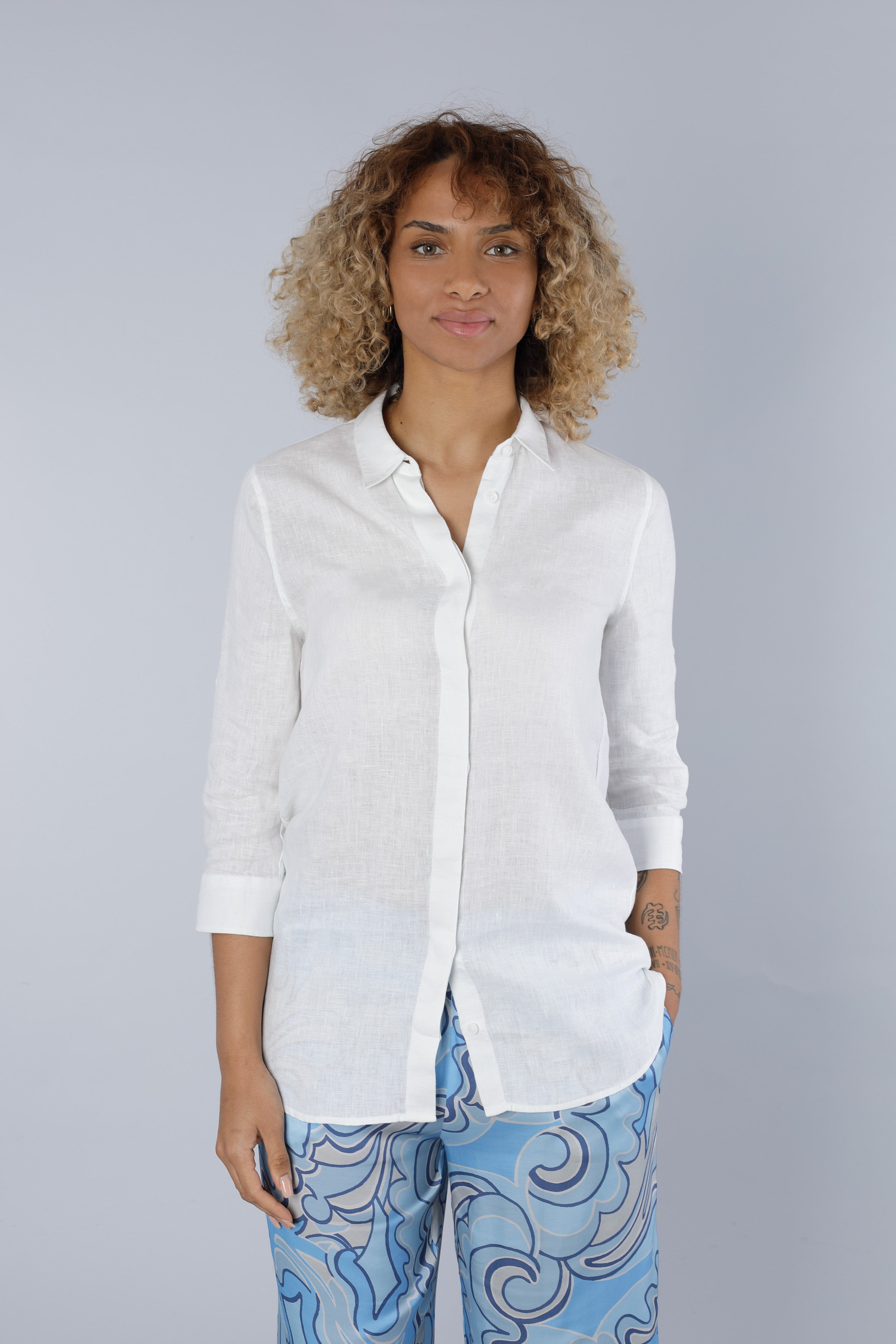 Linen blouse WHITE
