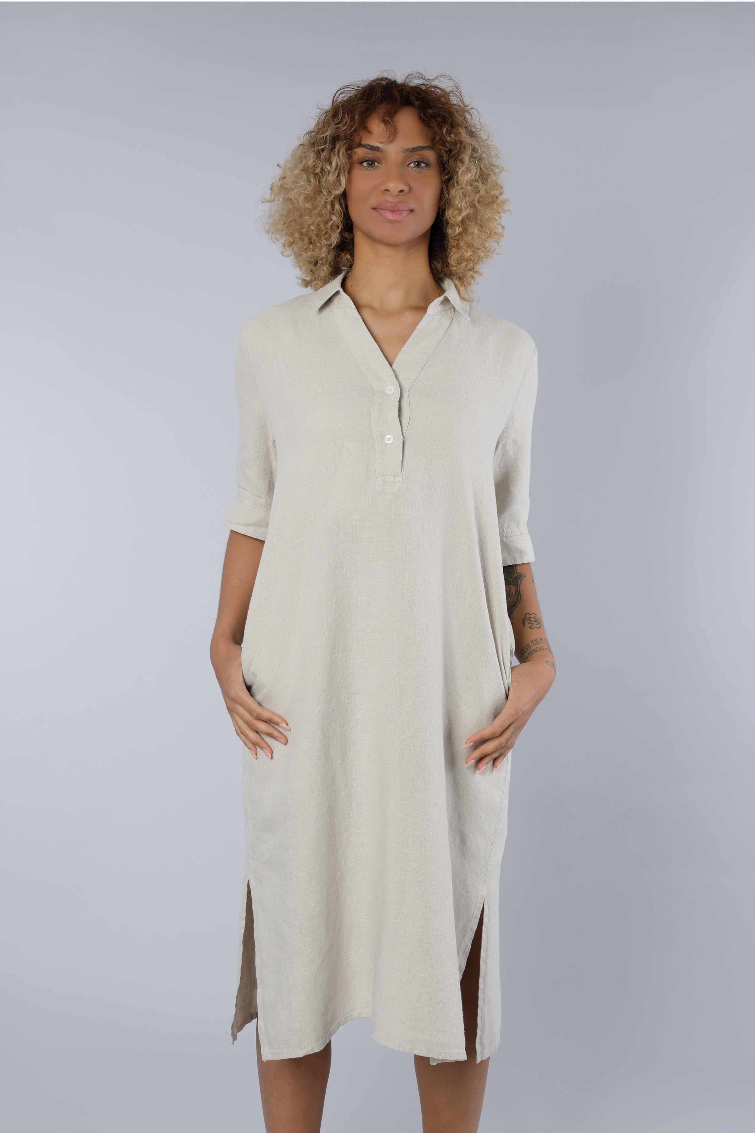 Linen dress BEIGE