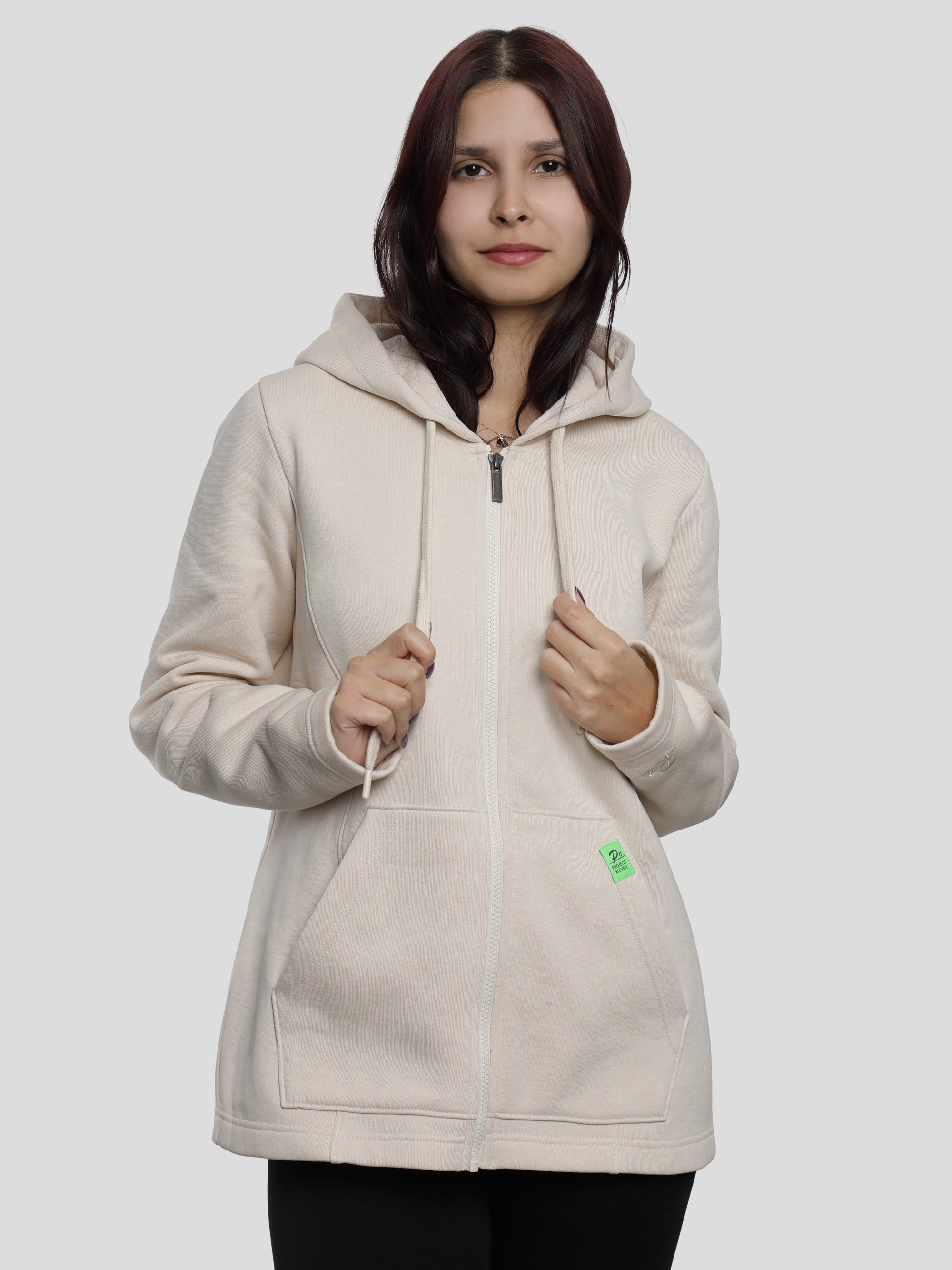 Regular Zip-Hoodie für Frauen in Perfectly Pal