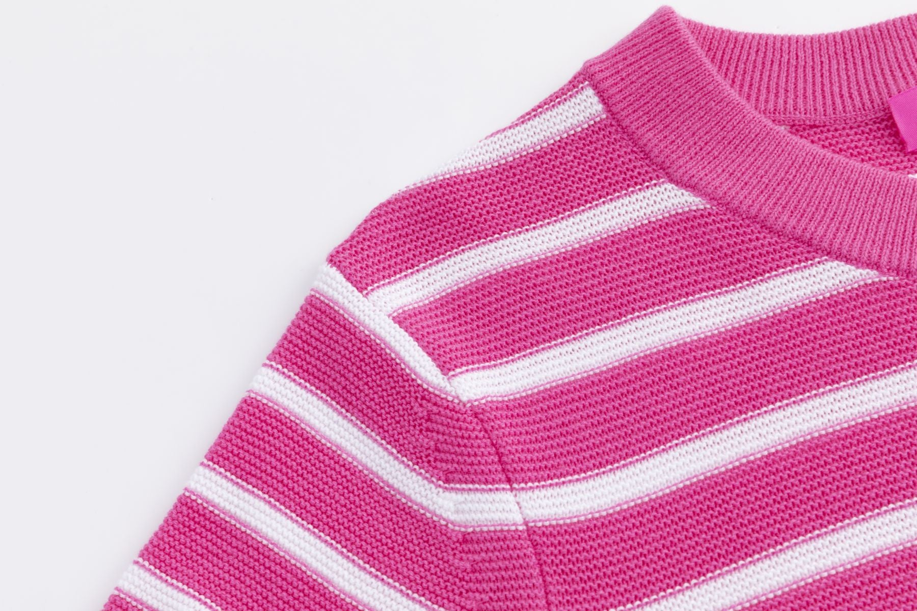 Striped cotton T-shirt PINK