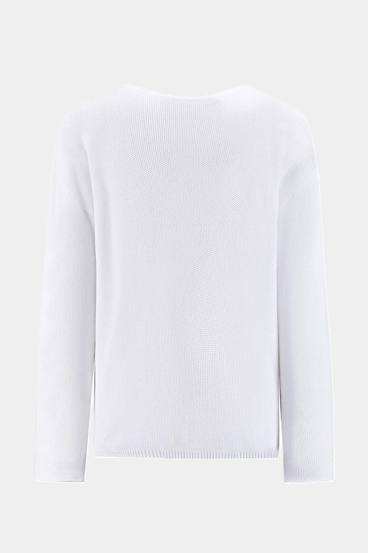 Baumwoll Strickpullover WHITE