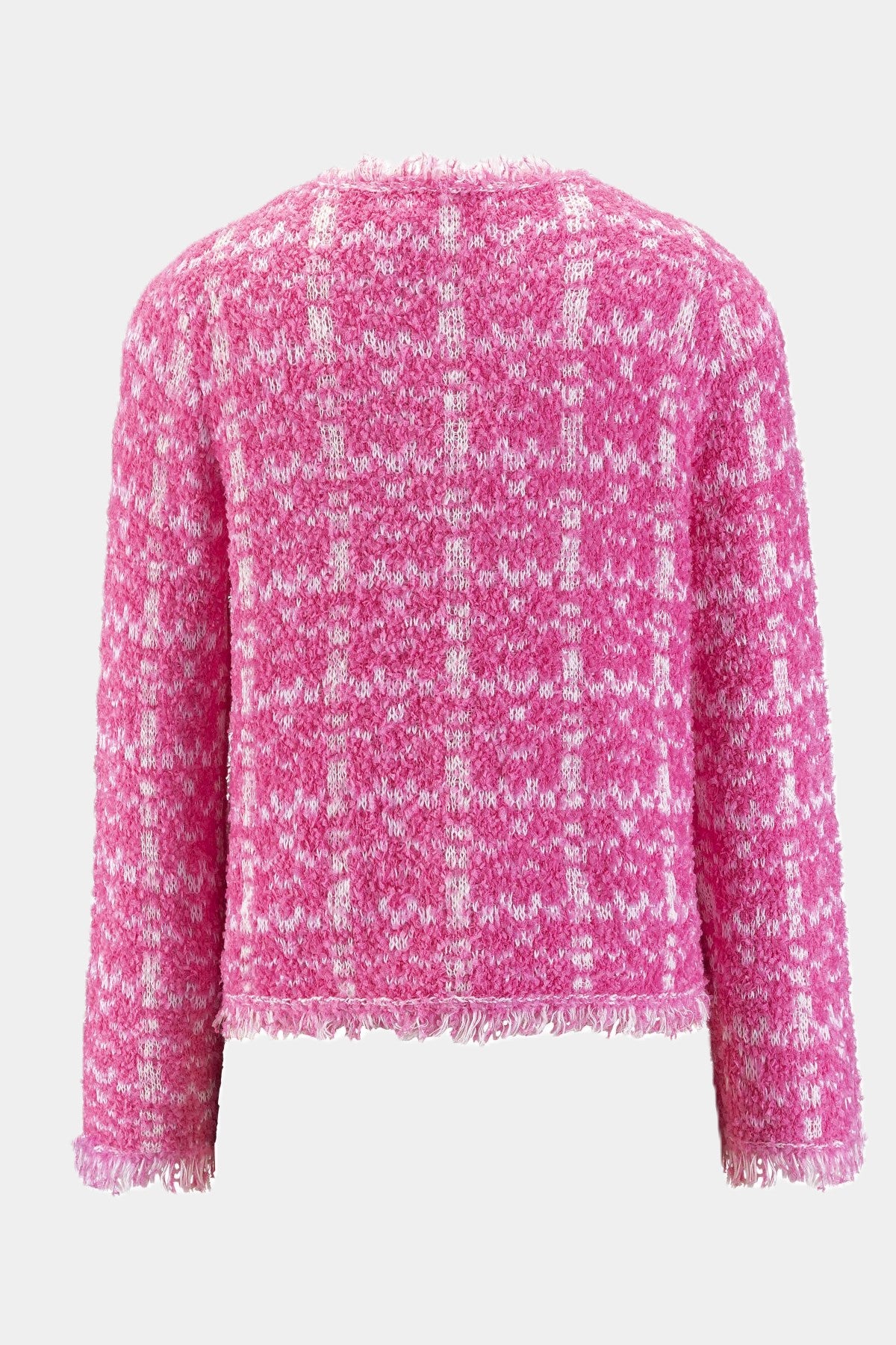 Bouclé-Strickjacke PINK