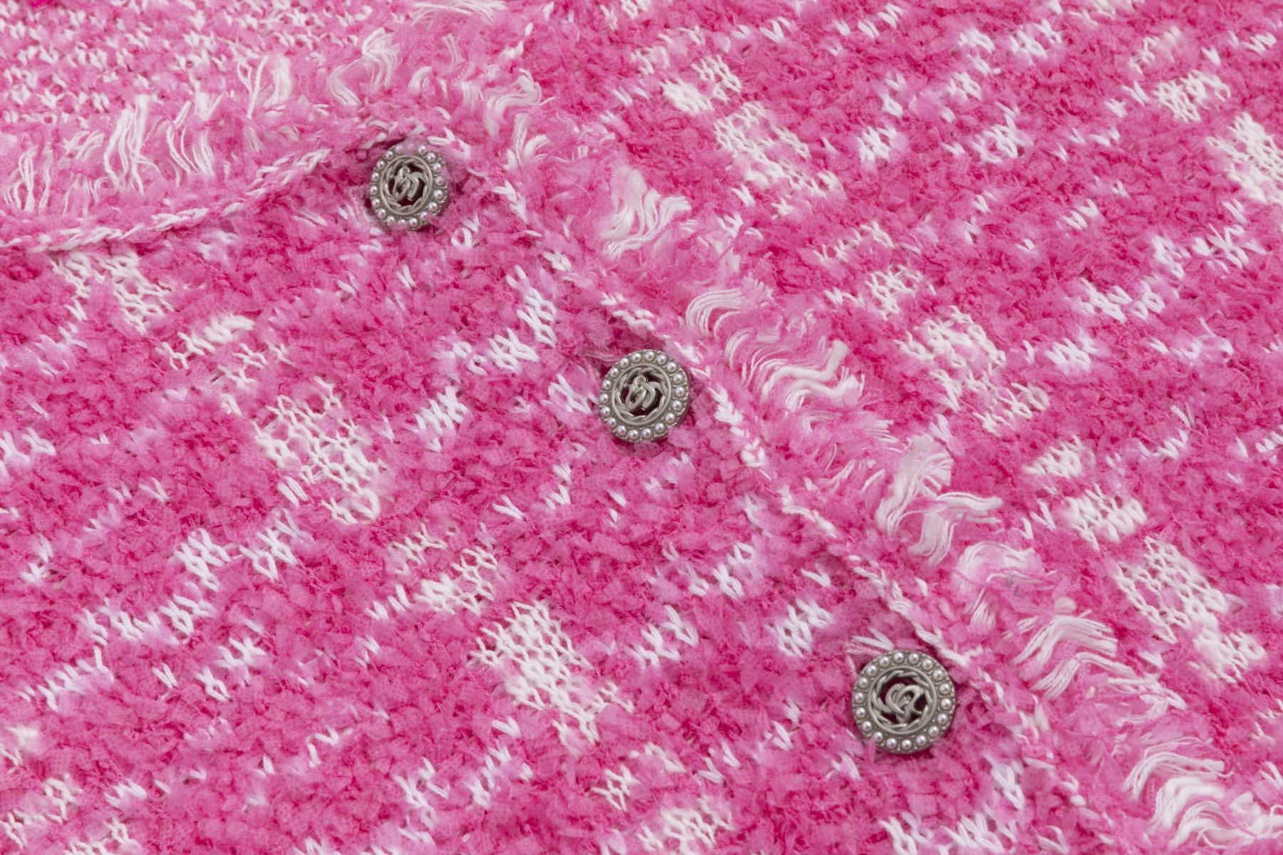 Bouclé-Strickjacke PINK